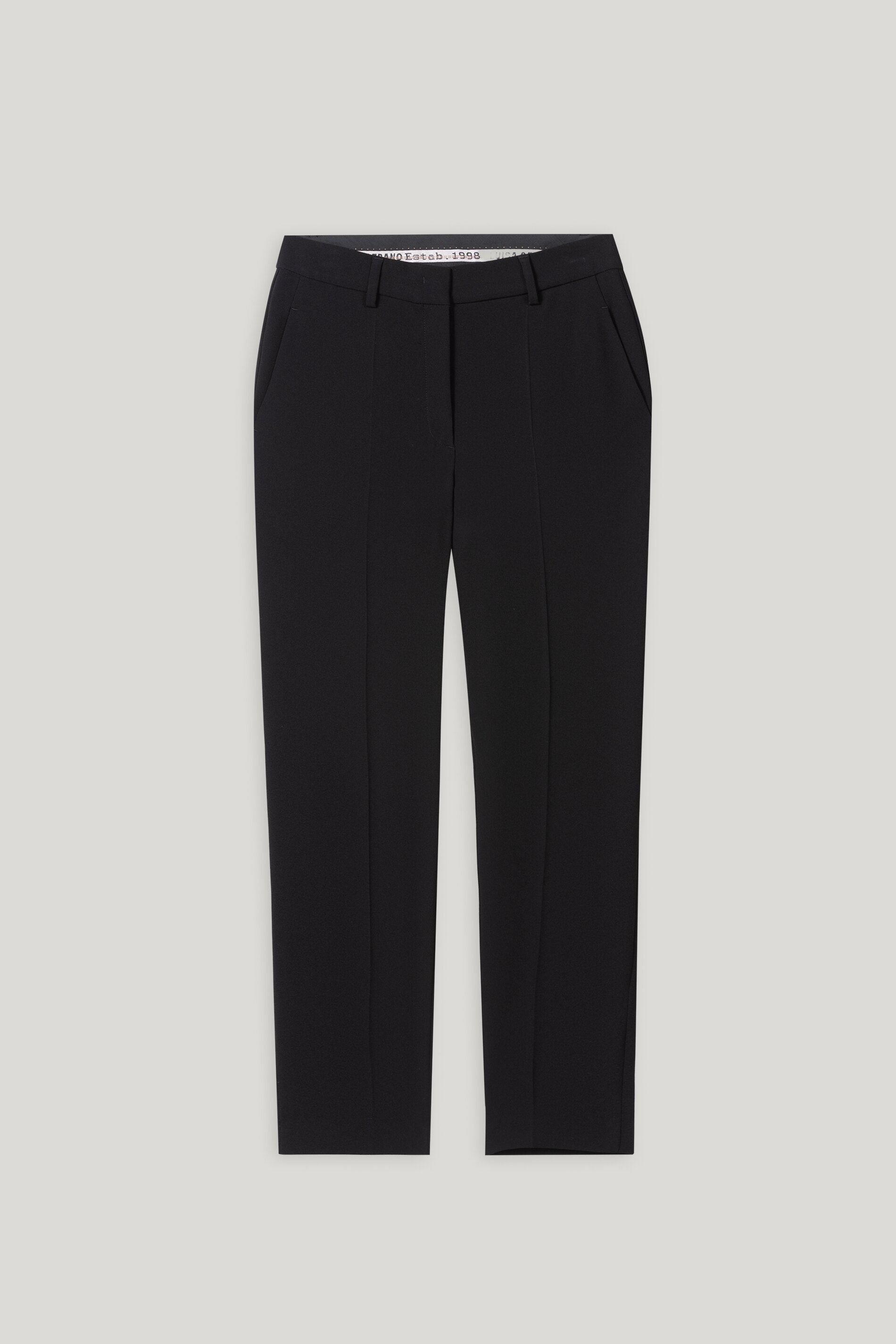 Tapered-Pants aus Techno-Sablé - deep black - Standard | Artikel Front