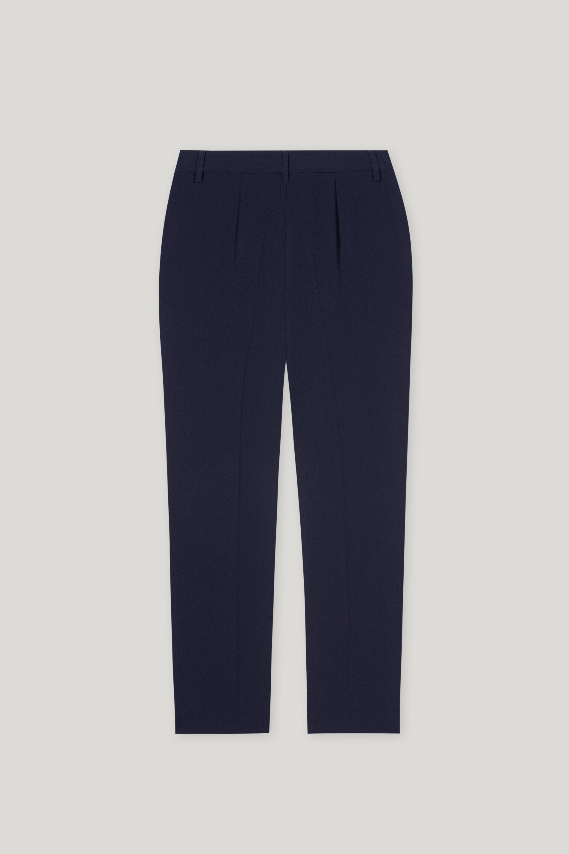 Tapered-Pants aus Techno-Sablé - dark navy - Standard | Artikel Rück