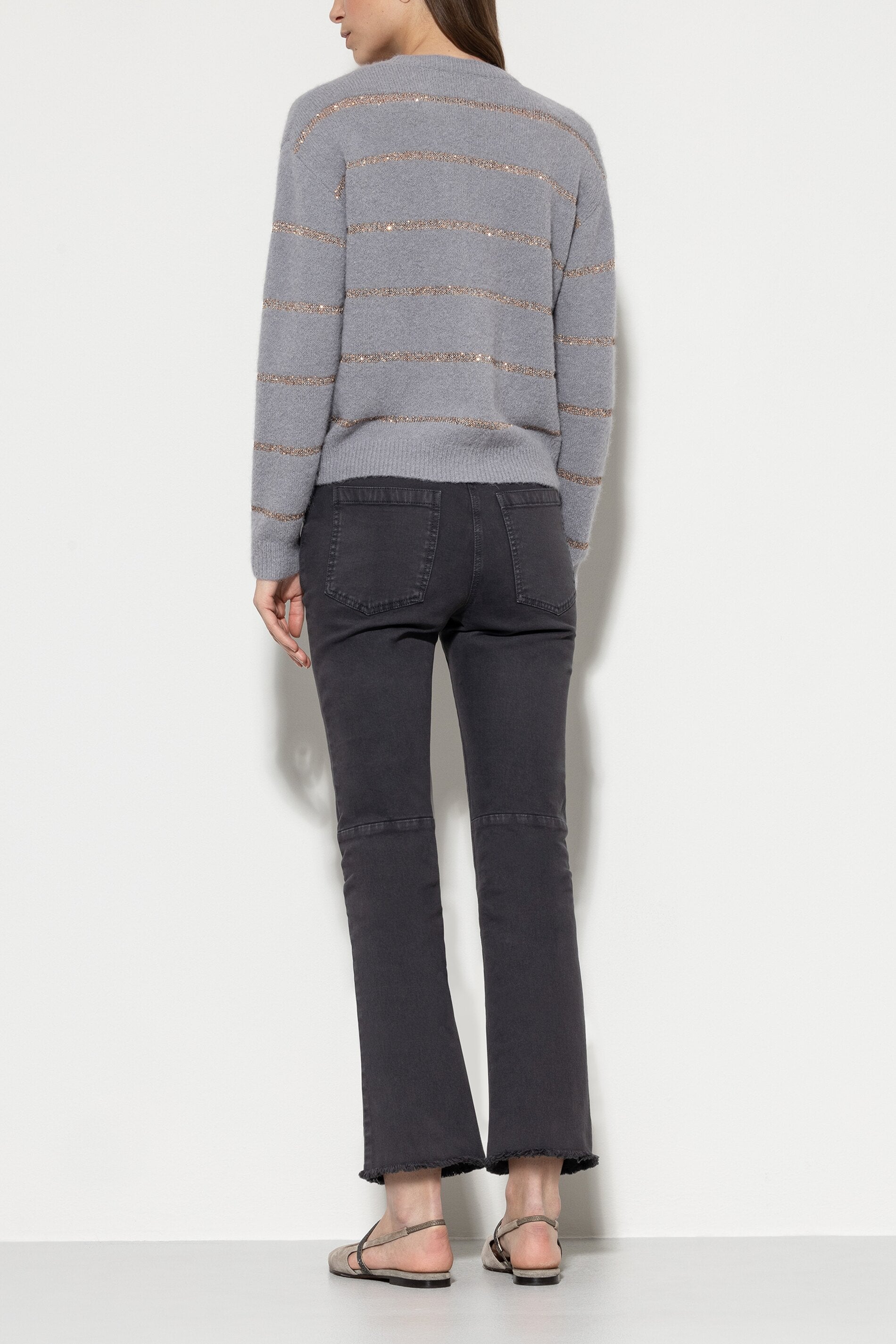 Authentic-Twill-Denim - asphalt - Standard | Model Rück