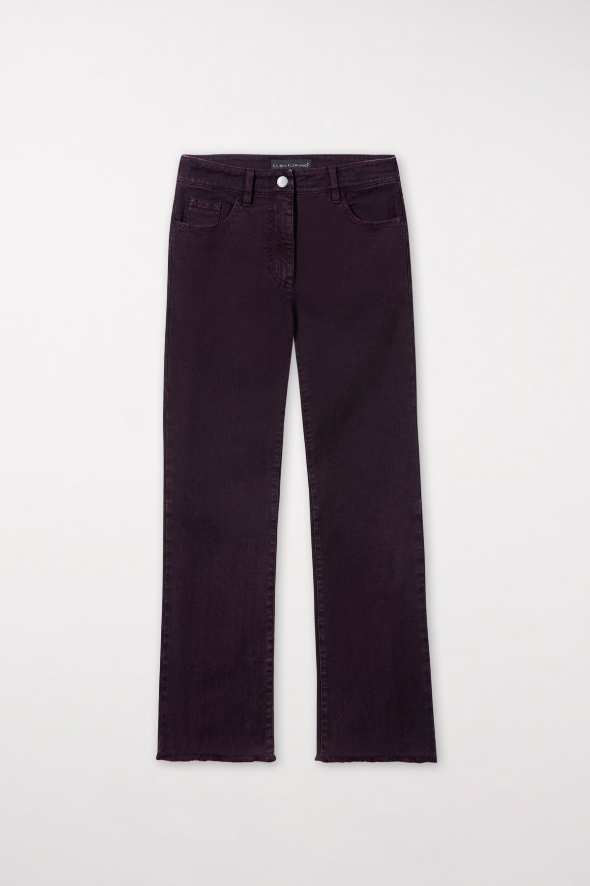 Authentic-Twill-Denim - burgundy - ohne Motiv | Artikel Front