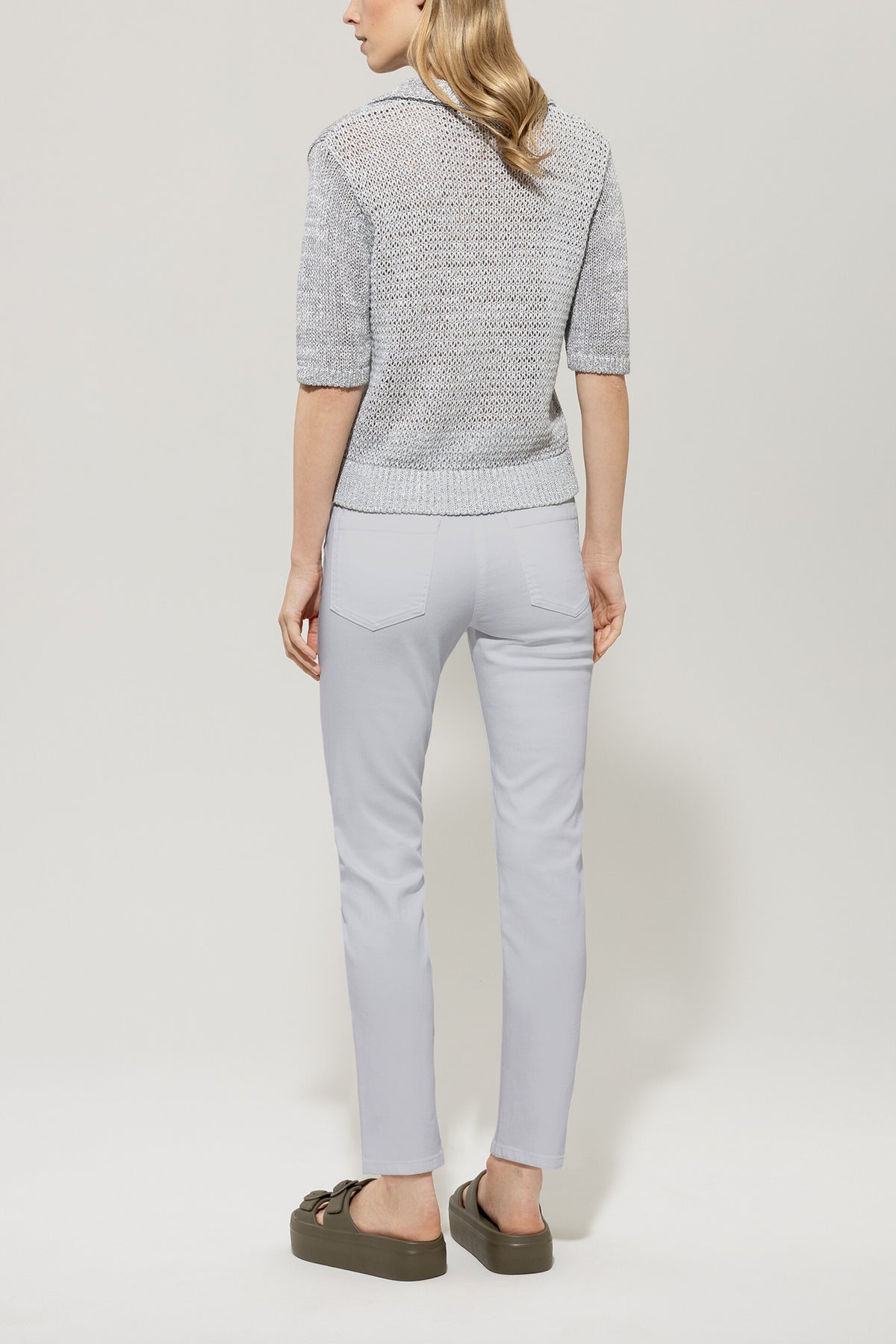 Twill-Colour-Denim - silver grey - Standard | Model Rück
