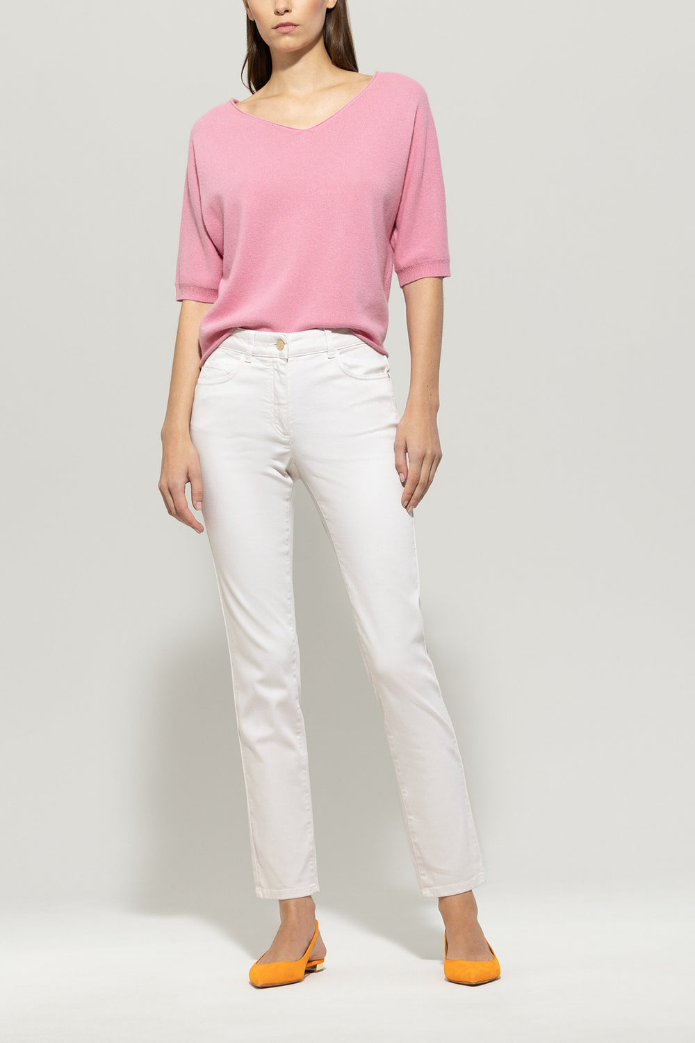 Twill color denim - light cream - Standard