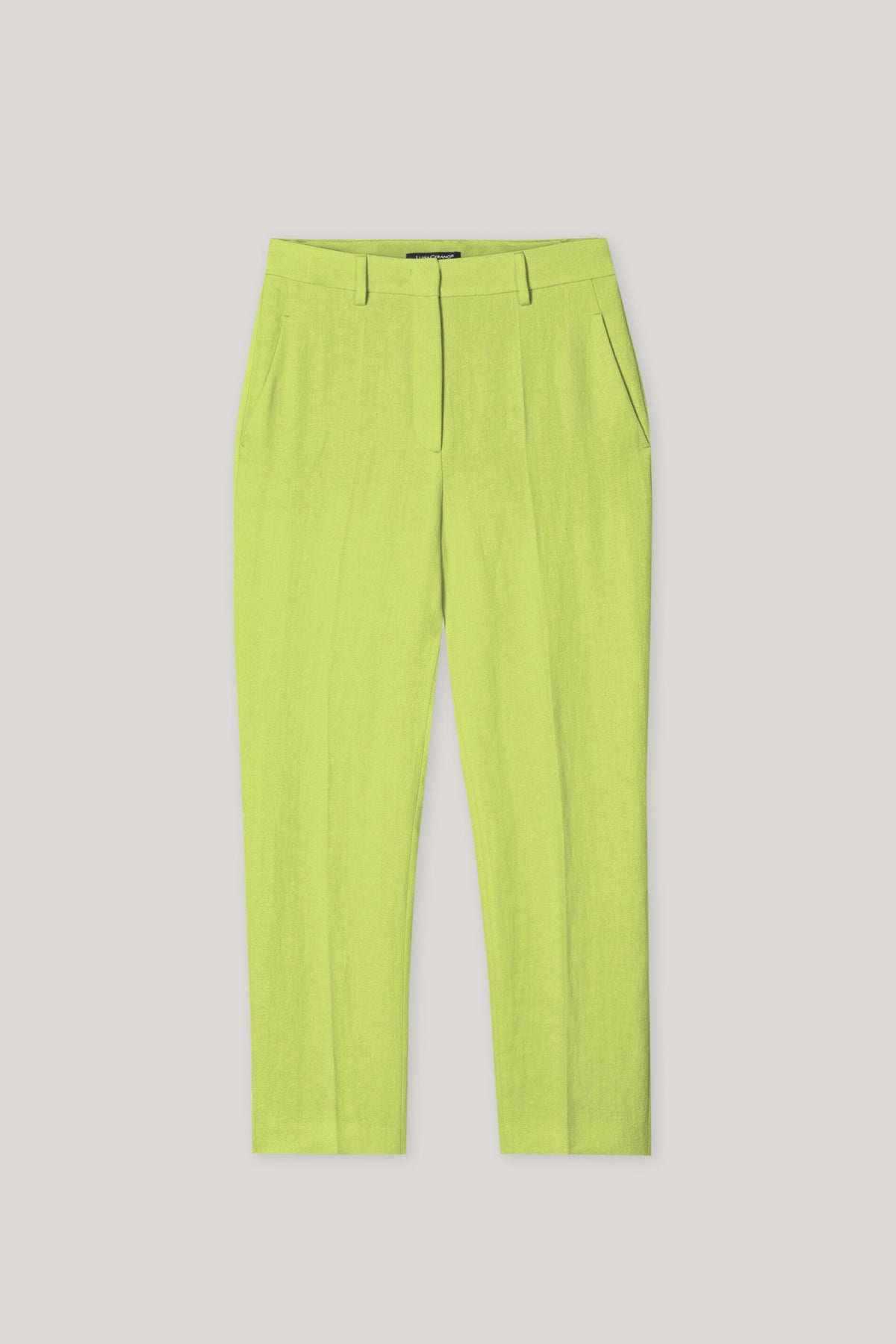 Tailored-Pants aus Leinen-Mix - pea green - Standard | Artikel Front