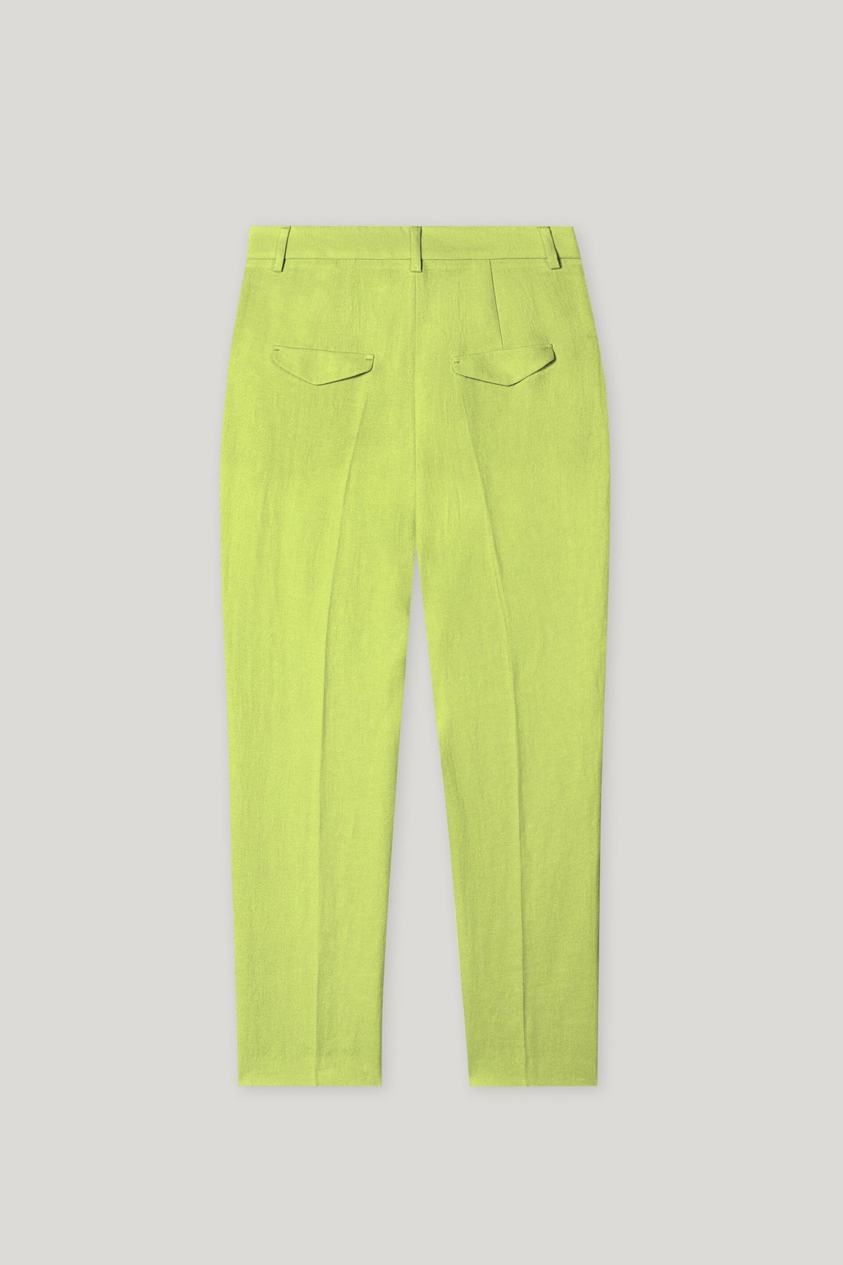 Tailored-Pants aus Leinen-Mix - pea green - Standard | Artikel Rück