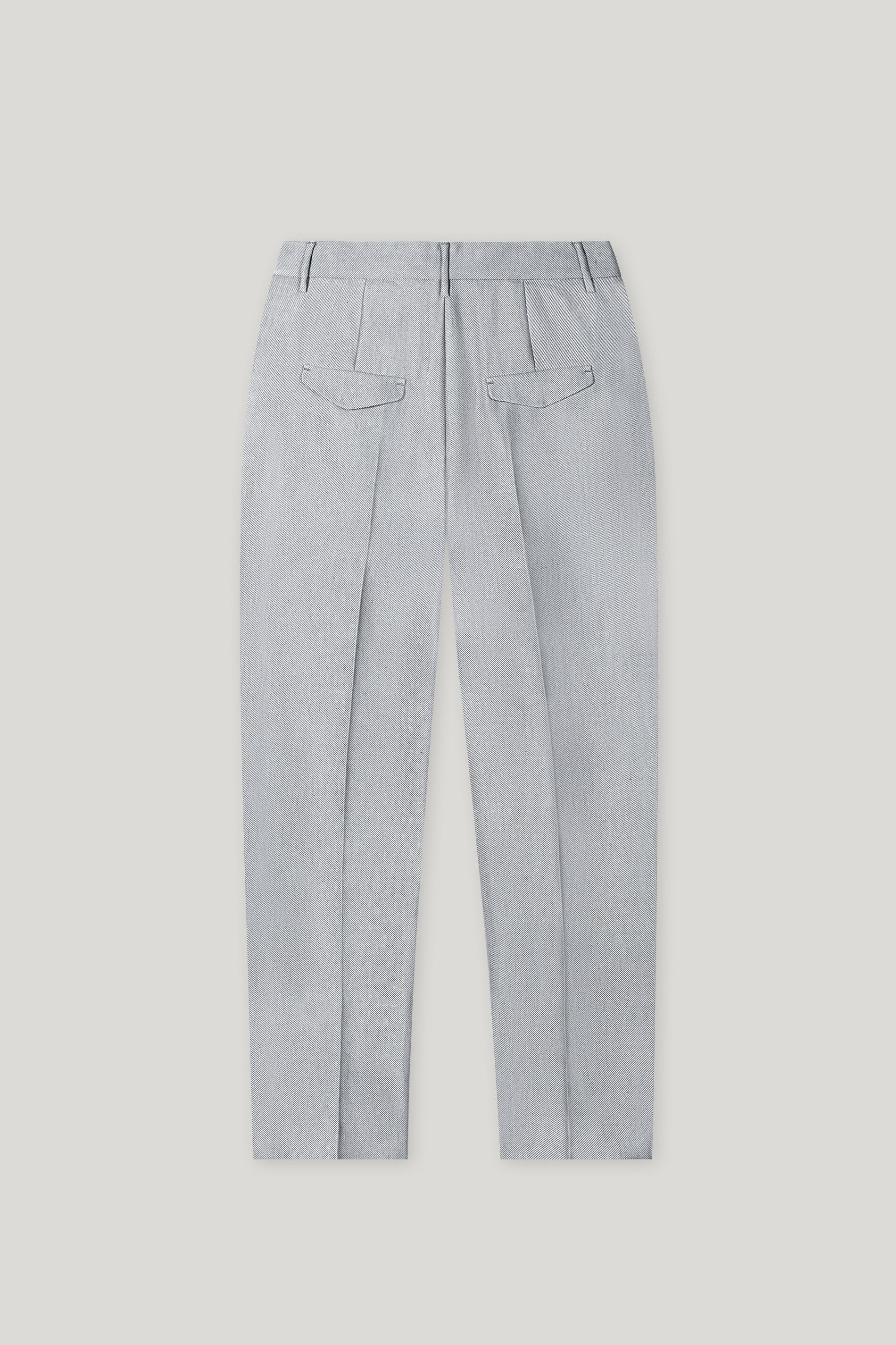 Gabardine-Slim-Tailored-Pants - silver grey - Standard | Artikel Rück