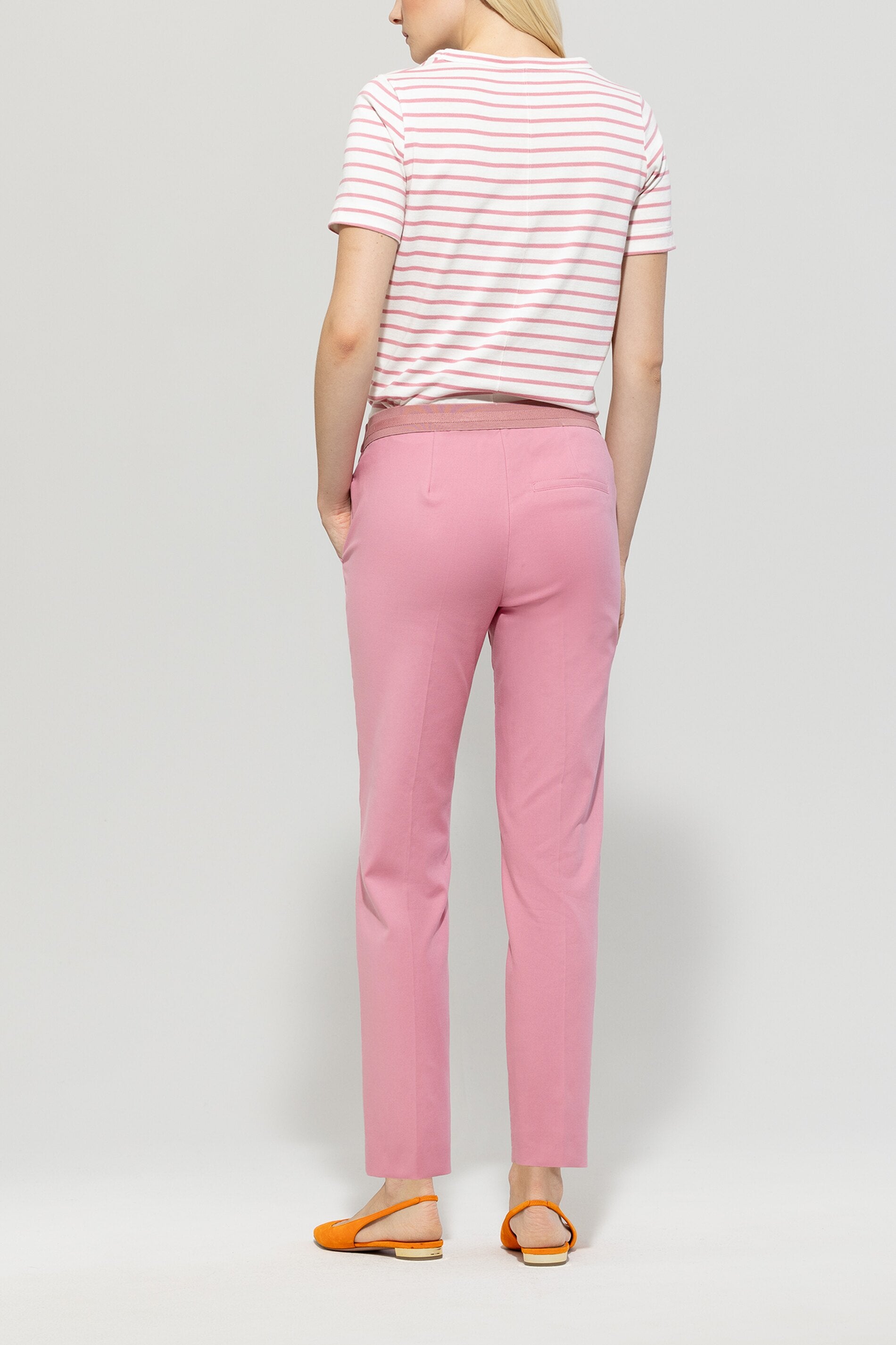 Gabardine-Stretch-Pants - cherry blossom - Standard | Model Rück