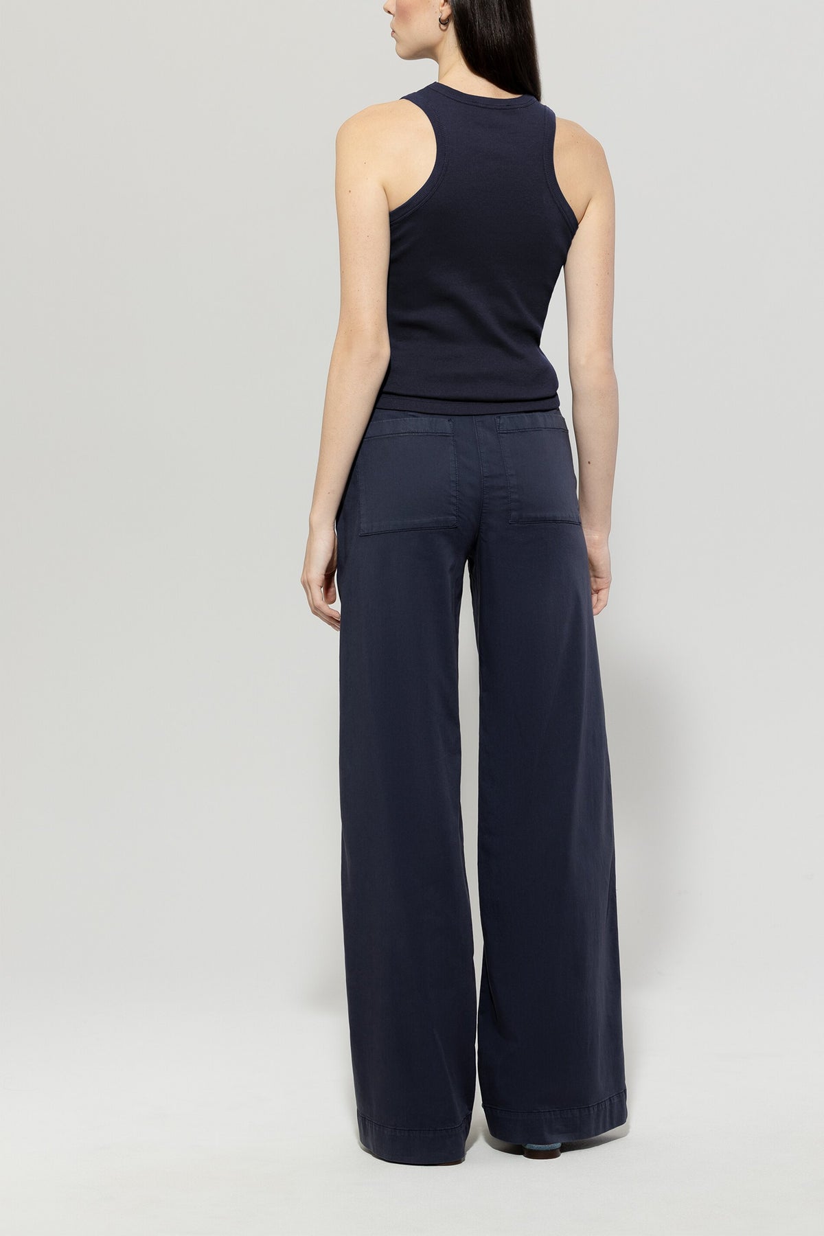 Wideleg-Chino-Denim - jeans blue - Standard | Model Rück