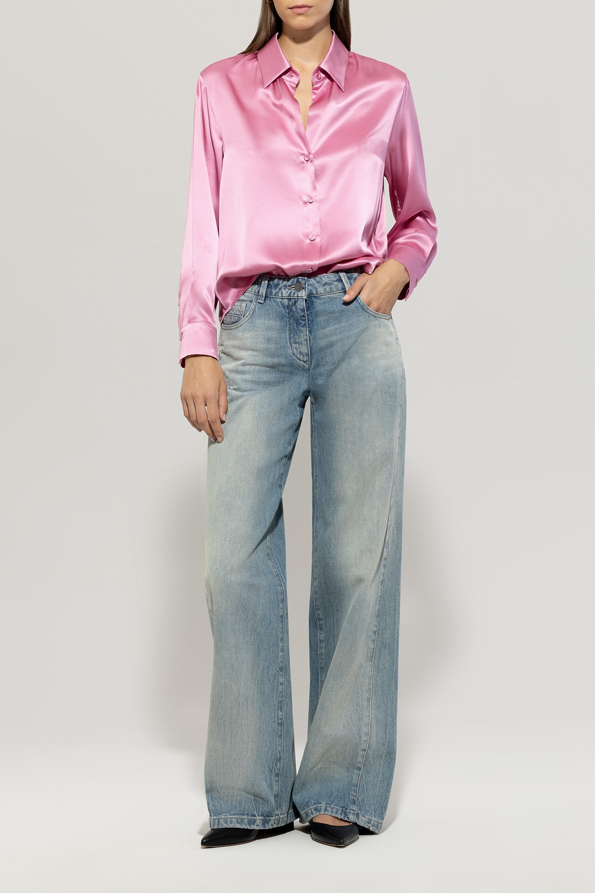 Vintage-Wideleg-Denim - denim blue - Standard | Model Front