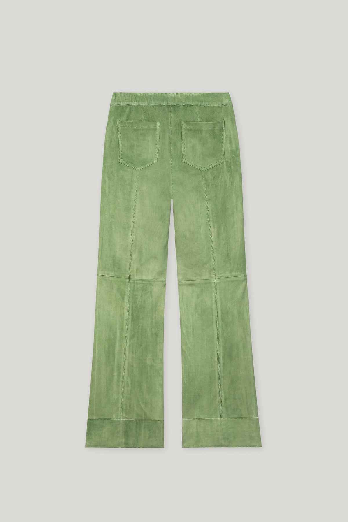 Babyflare aus Veloursleder - easy green - Standard | Artikel Rück