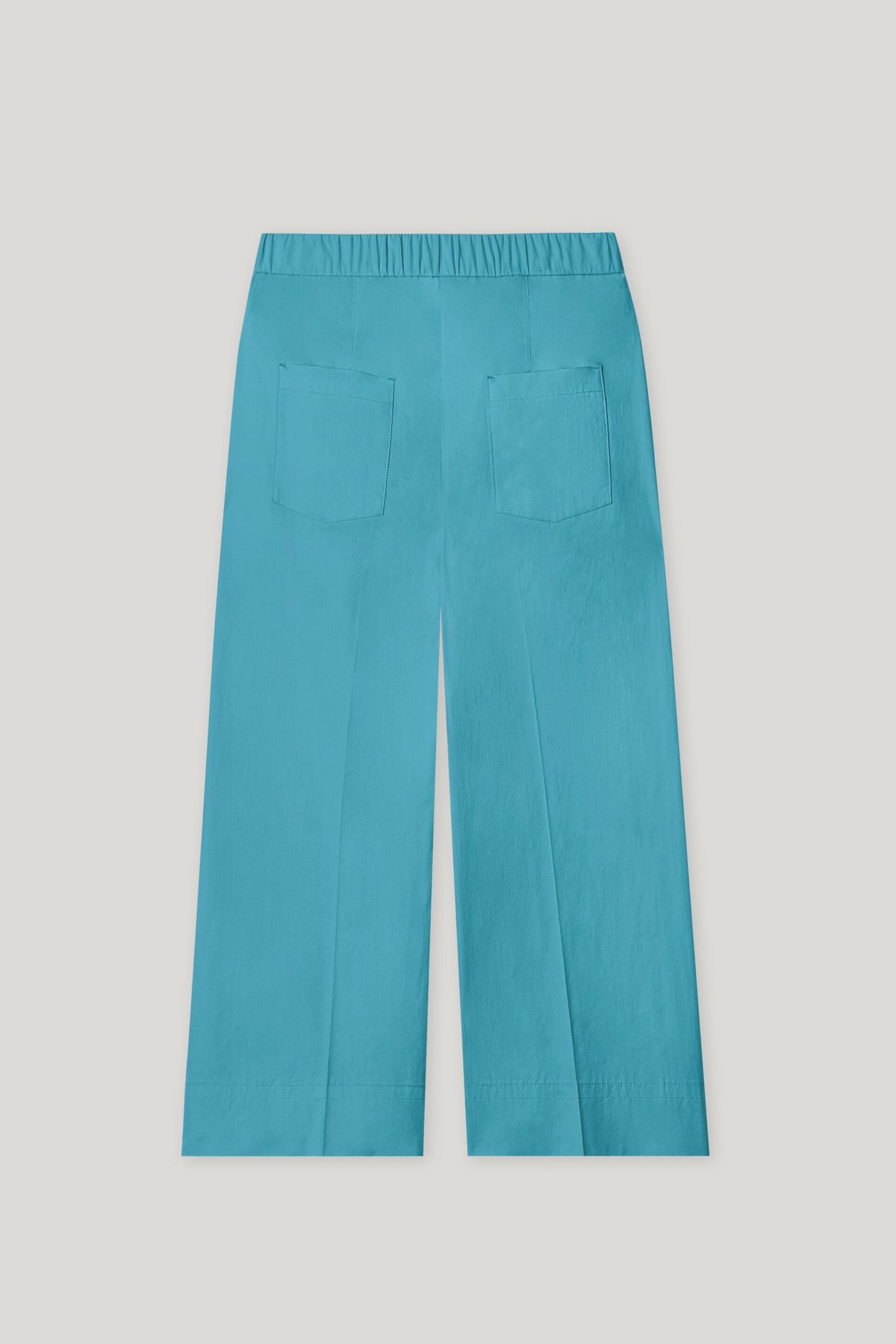 Gabardine-Wideleg-Pants - turquoise - Standard | Artikel Rück