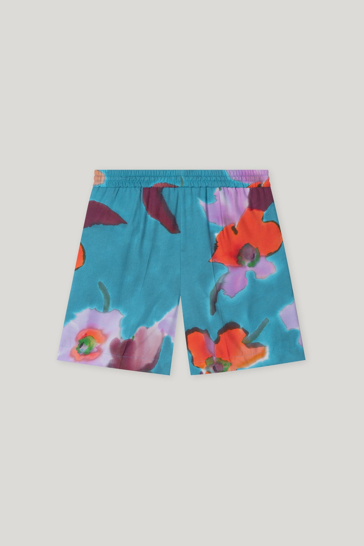 Shorts mit Hibiskus-Print - multi - Standard | Artikel Rück