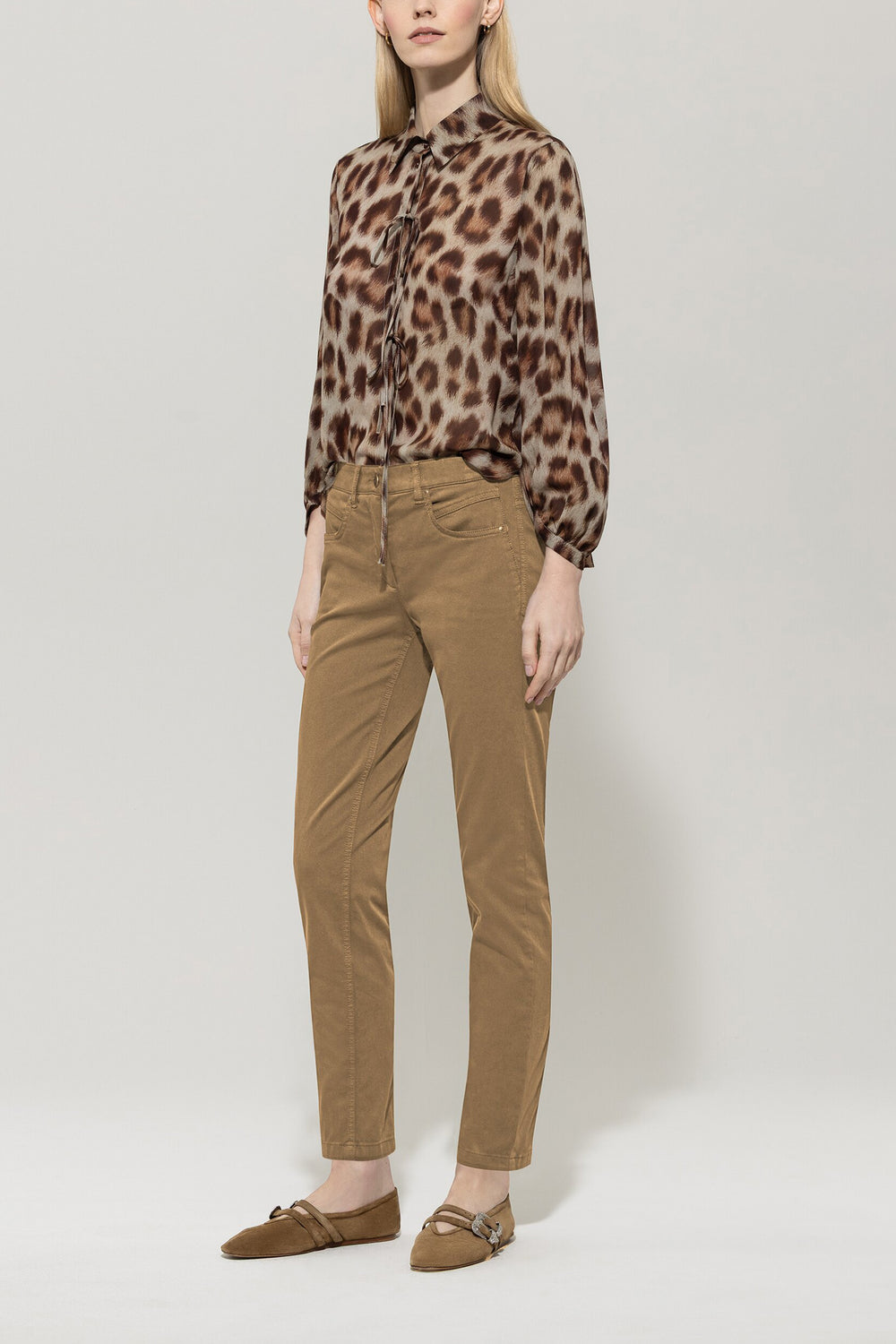 High-stretch color denim - hemp - Standard