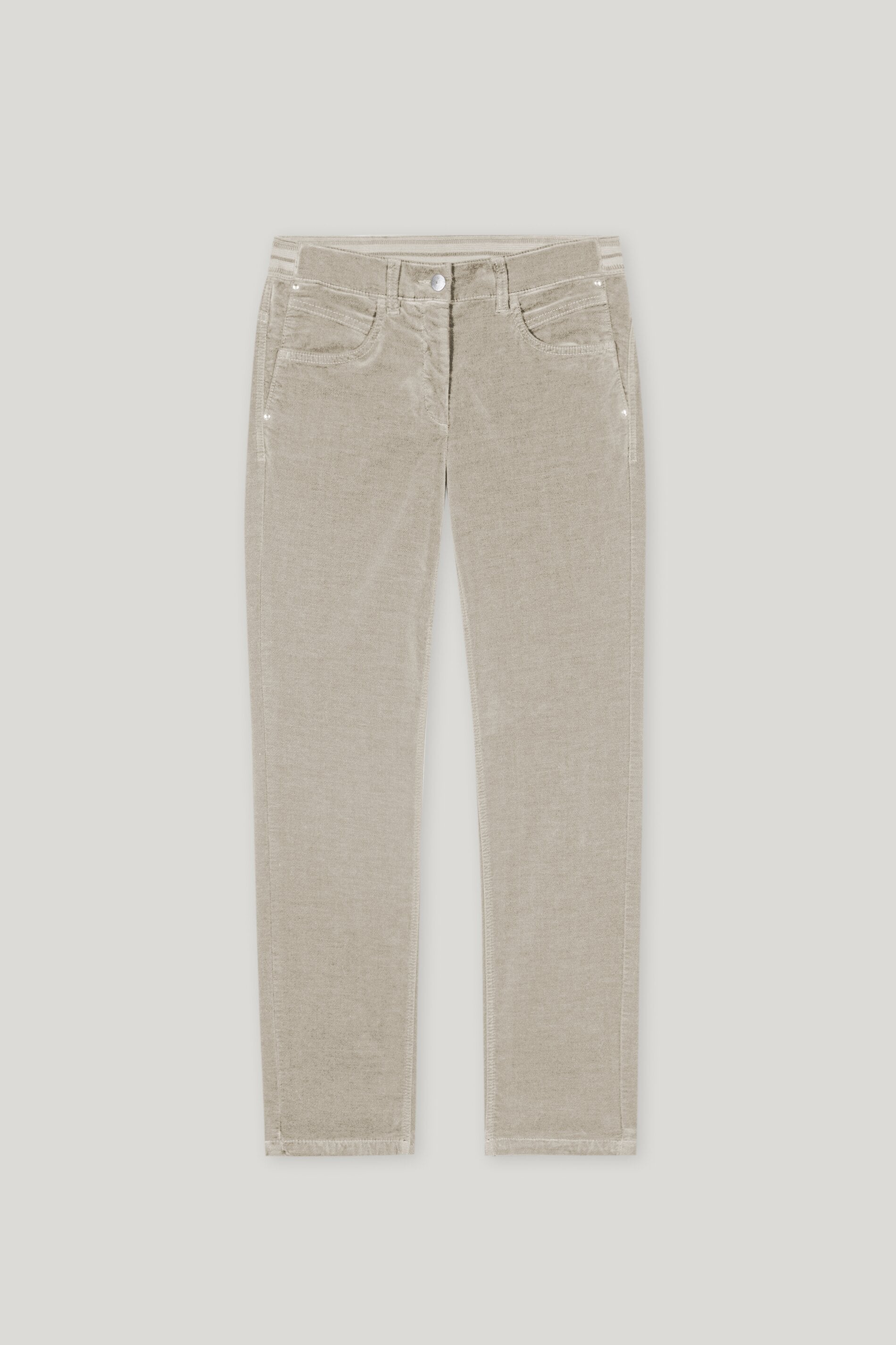 Skinny-Velvet-Pants - oyster - Standard | Artikel Front