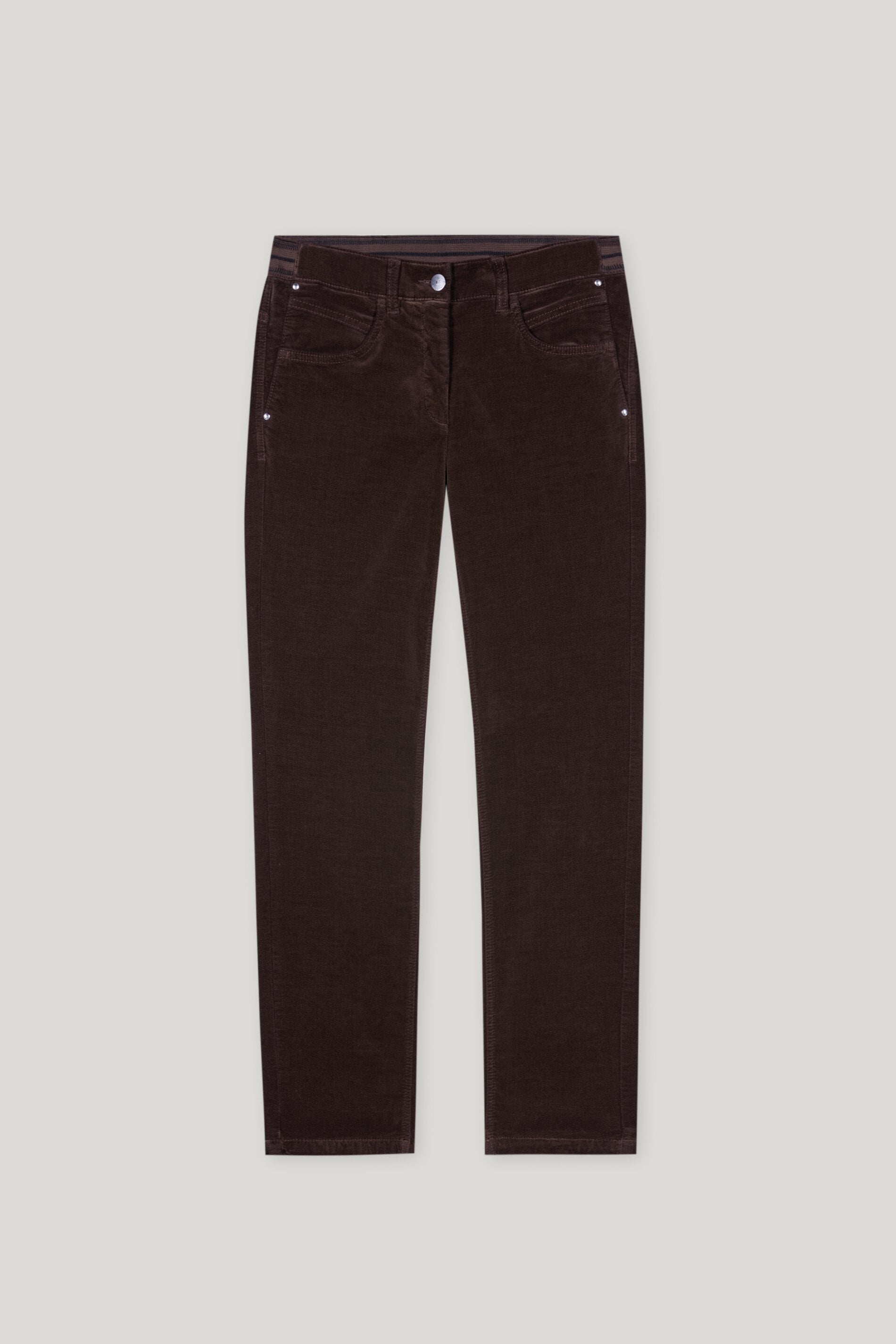 Skinny-Velvet-Pants - espresso - Standard | Artikel Front