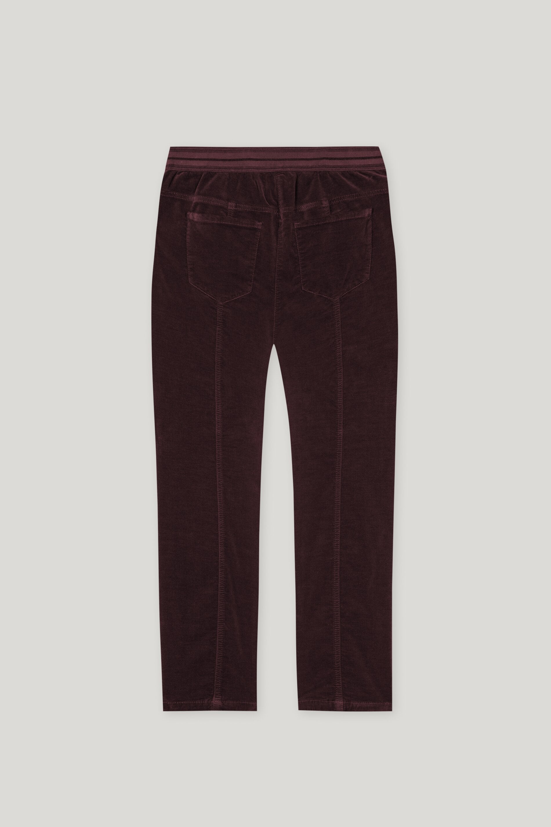 Skinny-Velvet-Pants - burgundy - Standard | Artikel Rück