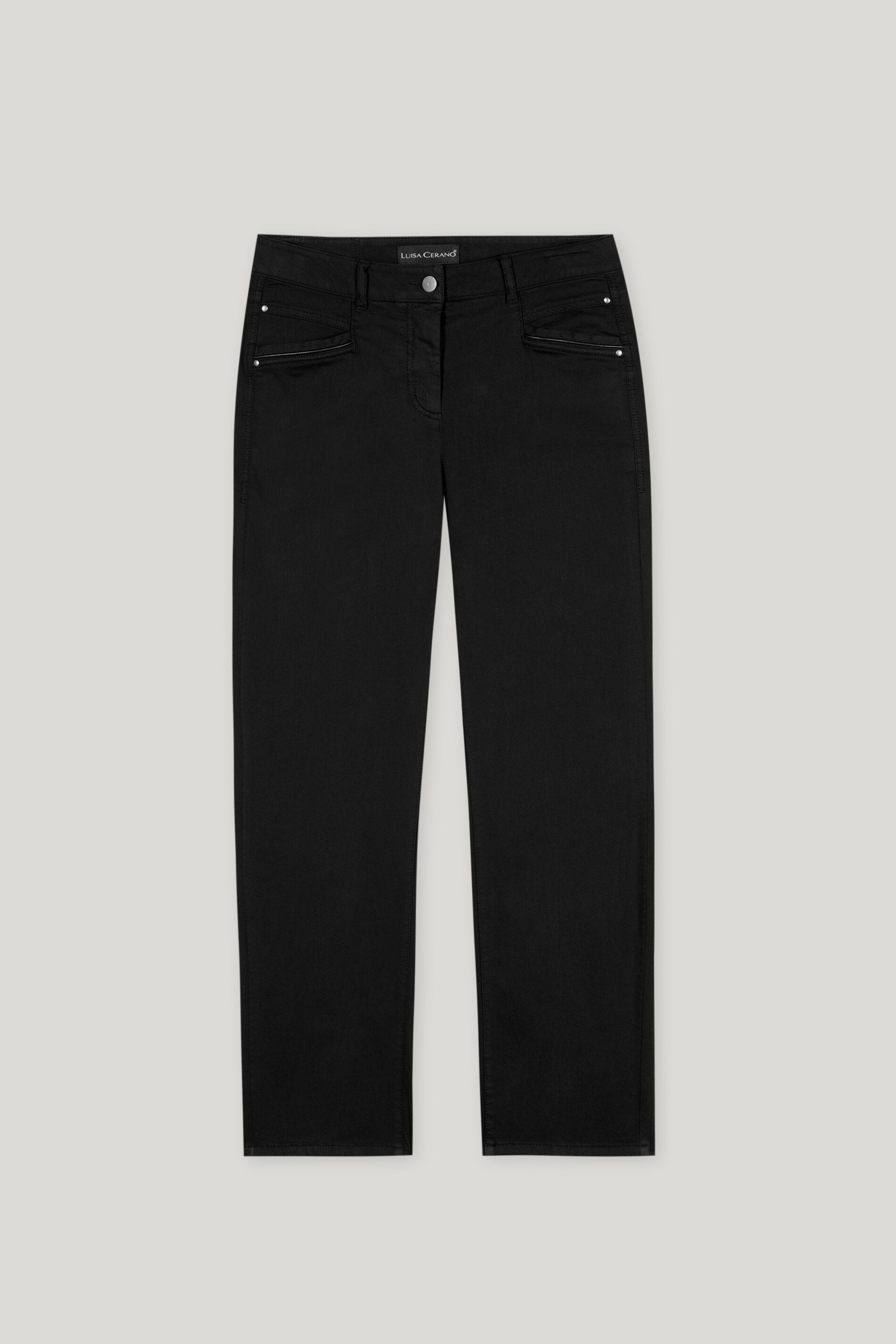 High-Stretch-Tapered-Denim - deep black - Standard | Artikel Front