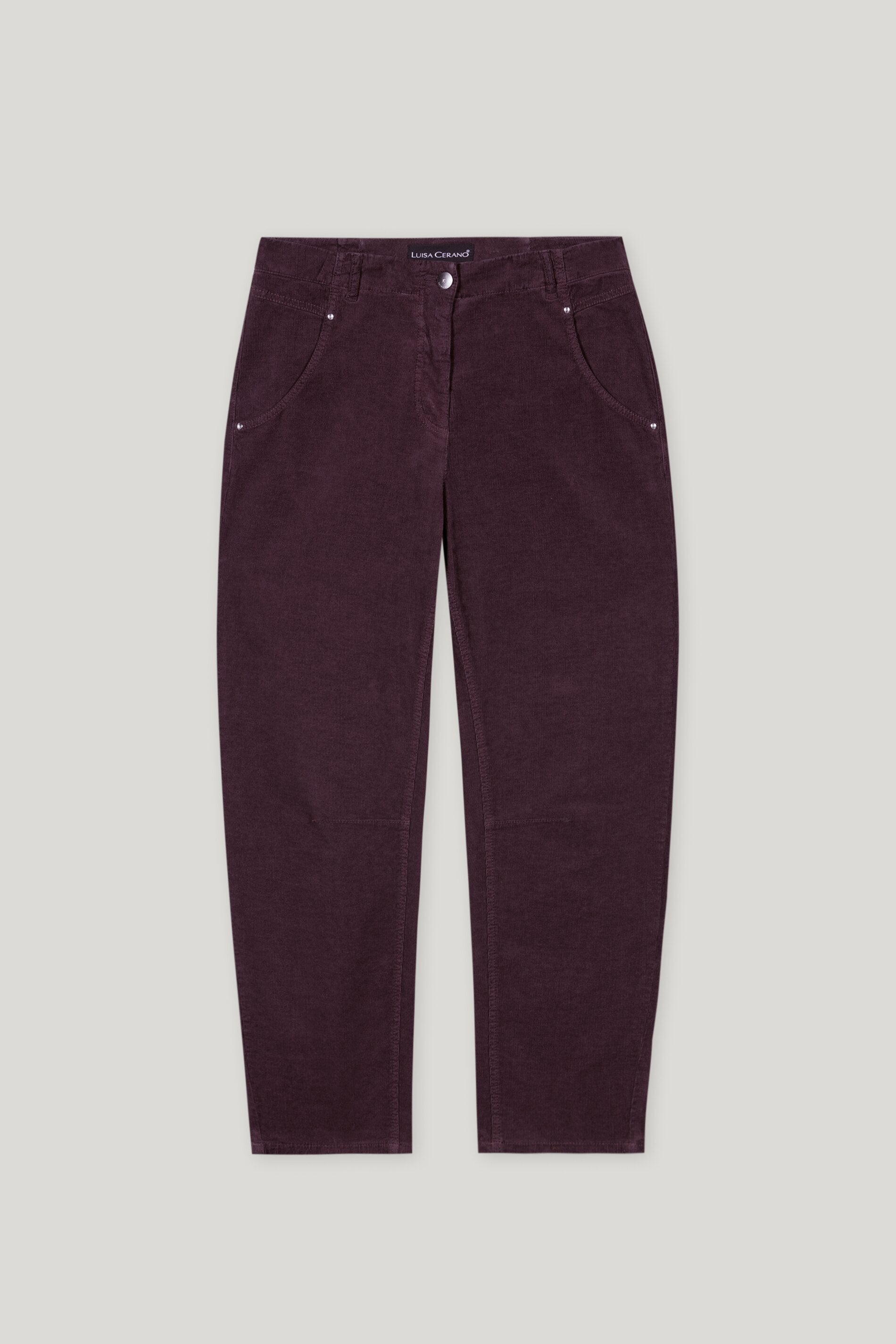Loosefit-Cord-Pants - burgundy - Standard | Artikel Front