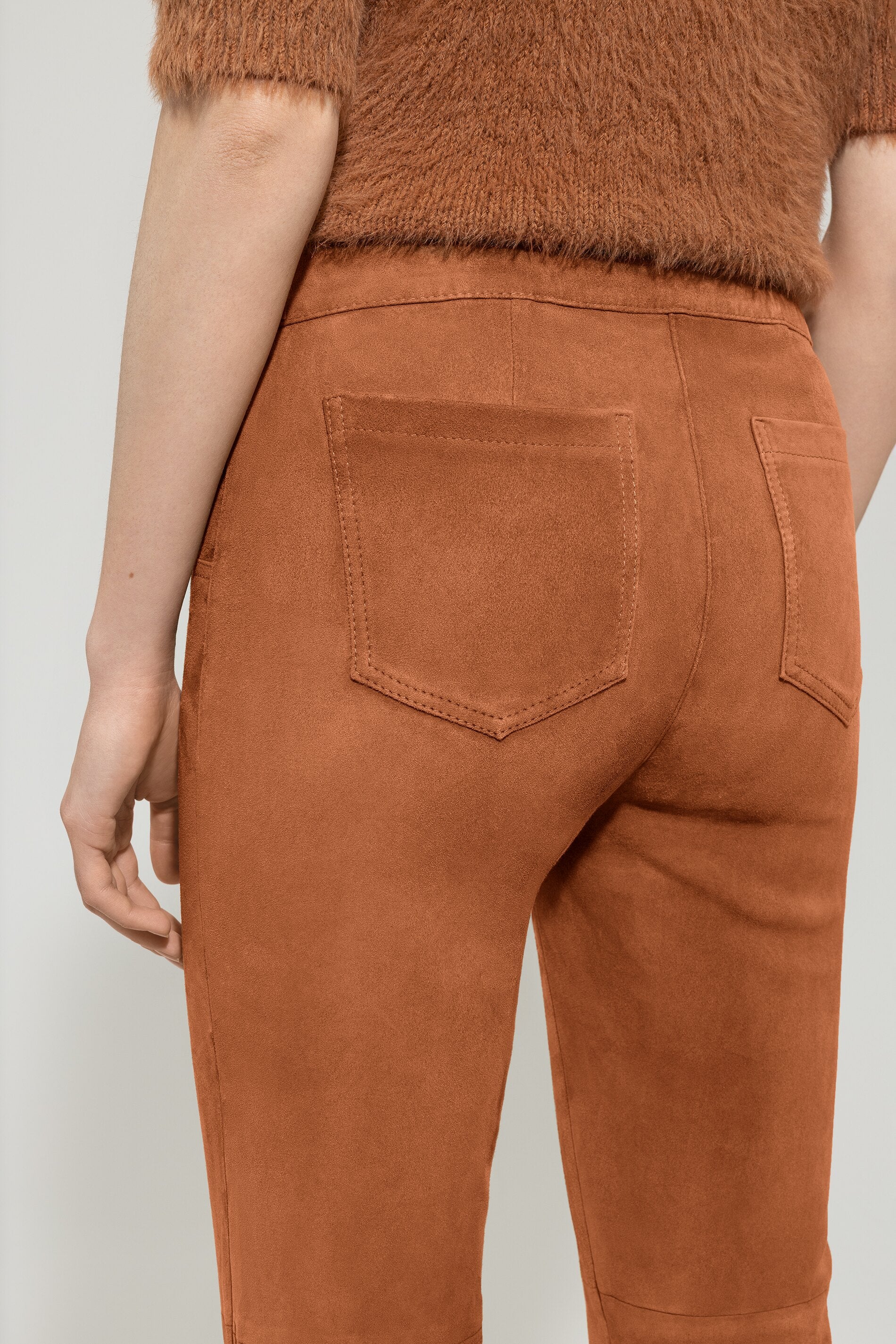 Veloursleder-Babyflare-Pants - cinnamon - Standard | Model Detail