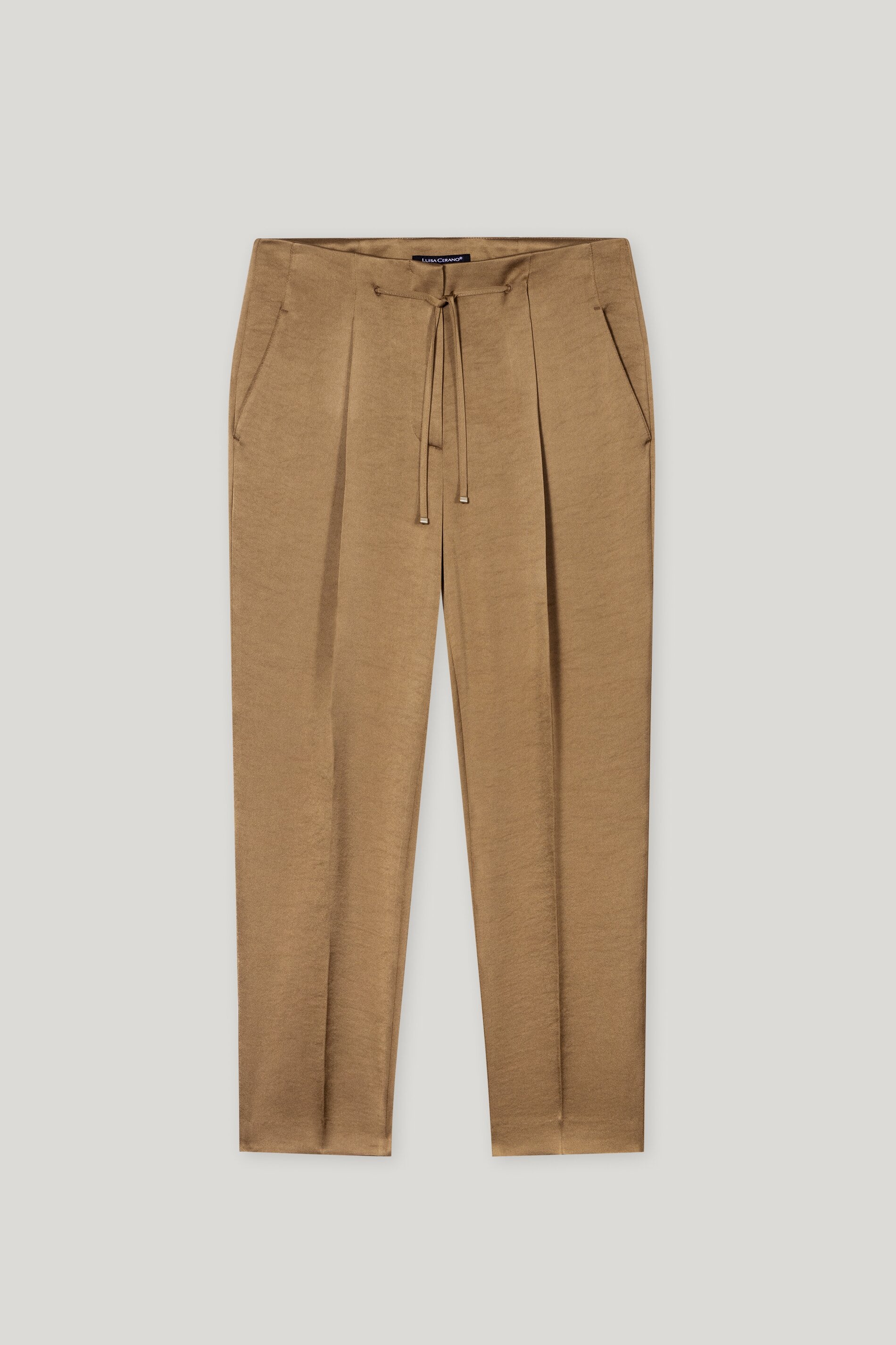 Satin-Joggpants - hanf - Standard | Artikel Front