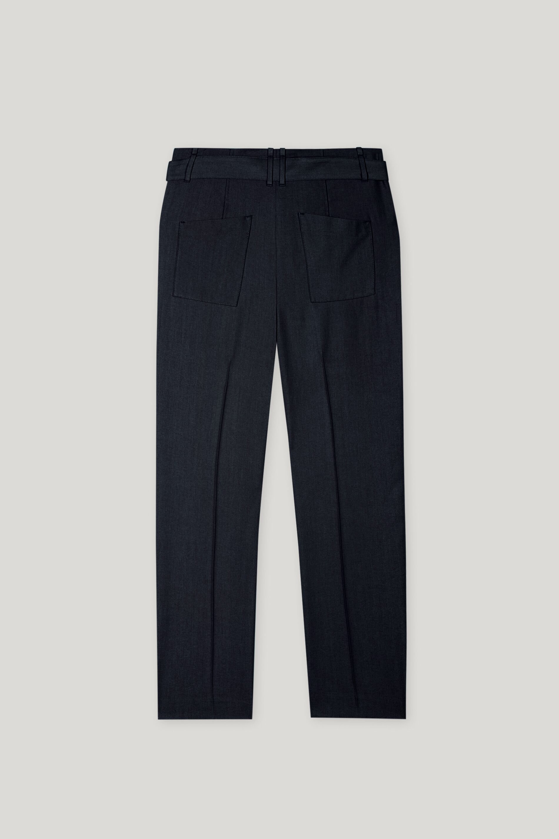 Gabardine-Tapered-Pants - dark blue - Standard | Artikel Rück