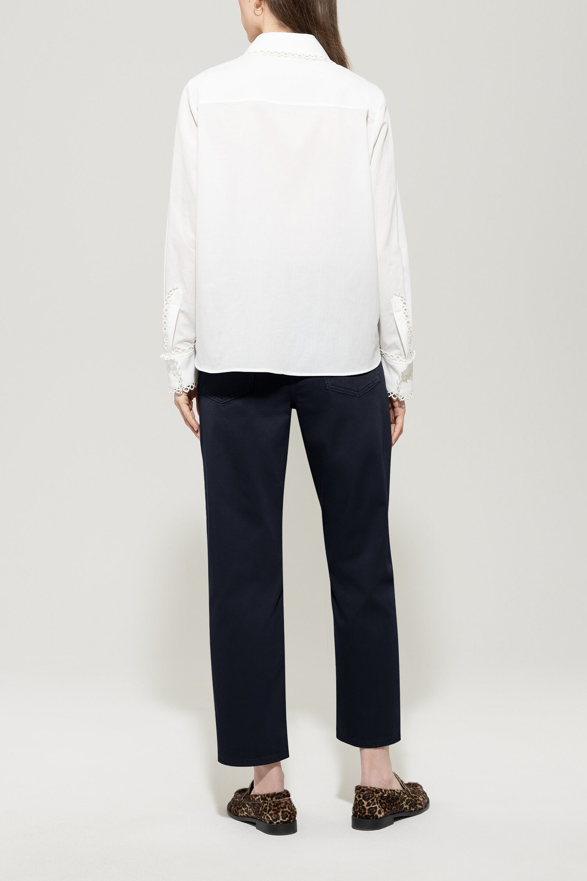 High-stretch tapered denim - dark blue - Standard