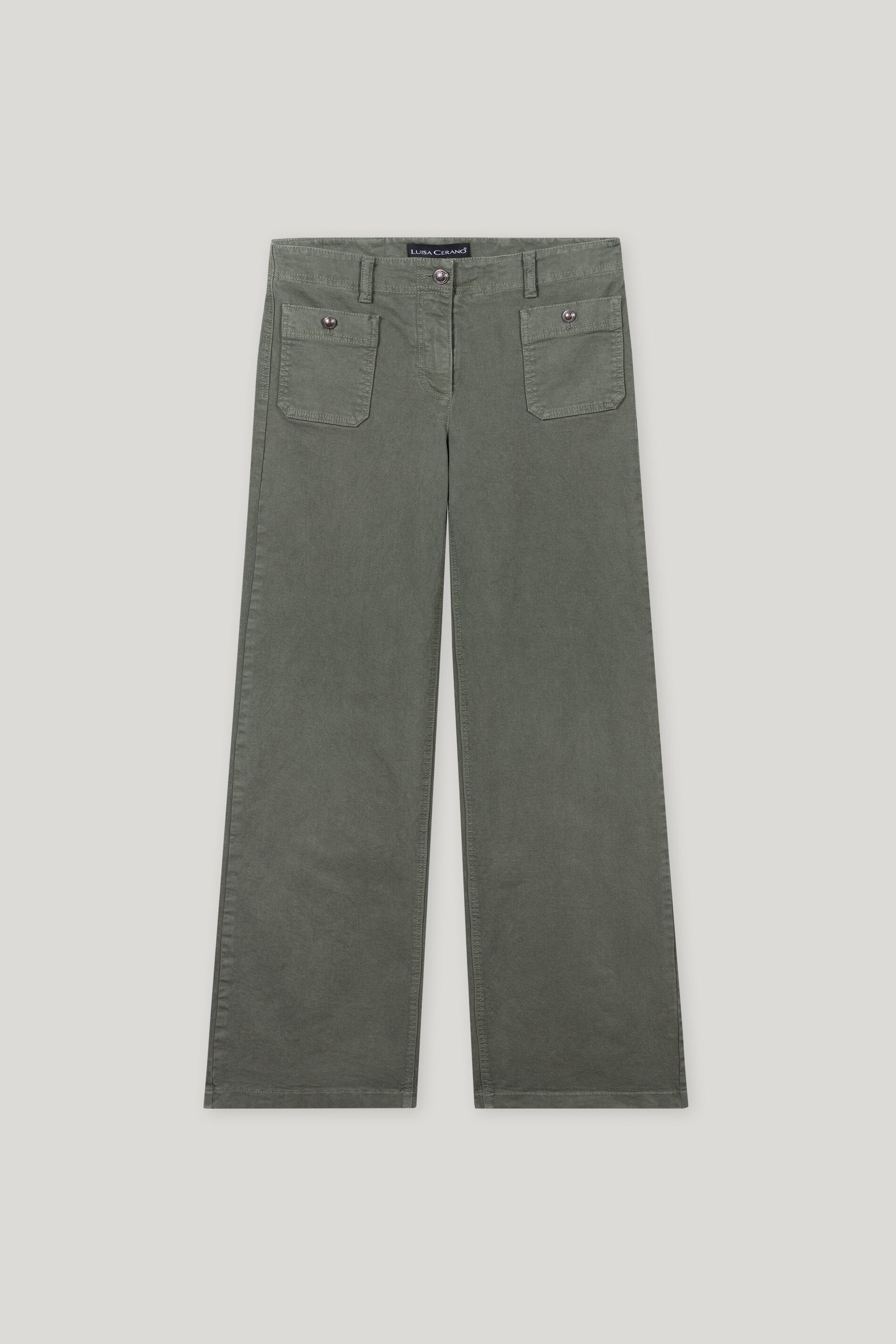 Authentic-Wideleg-Denim - cool khaki - Standard | Artikel Front