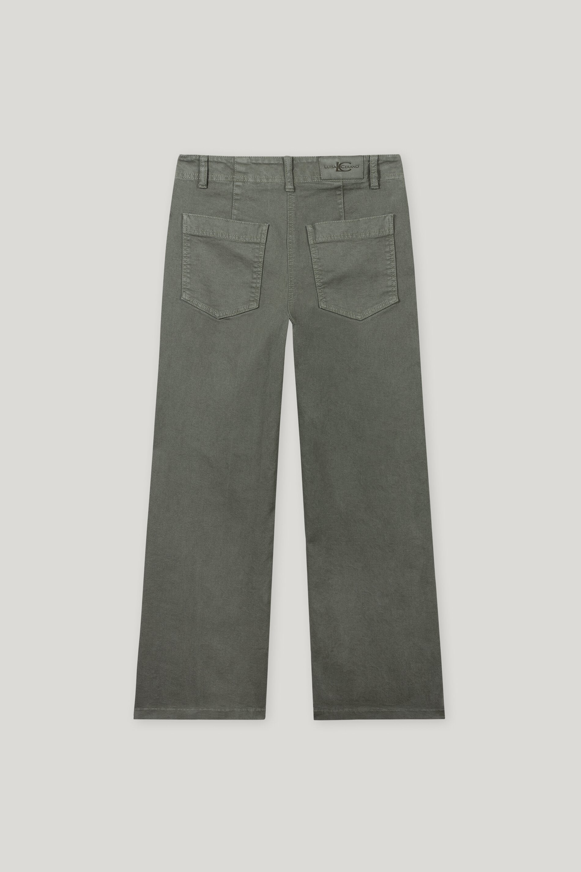 Authentic-Wideleg-Denim - cool khaki - Standard | Artikel Rück