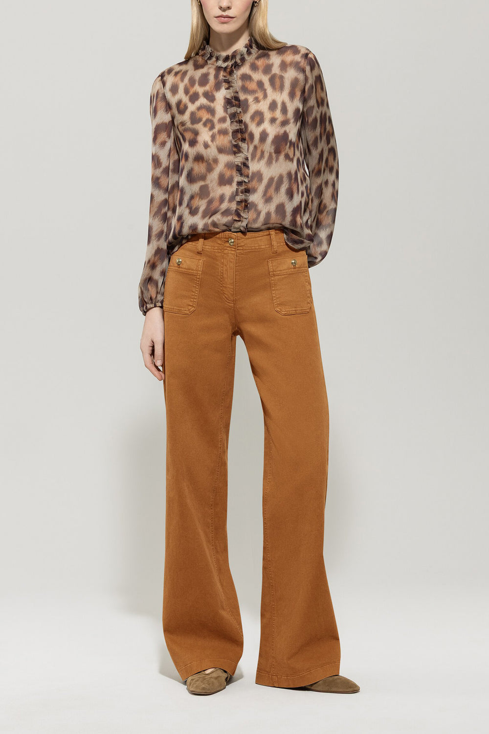 Denim large authentique - cannelle - version longue