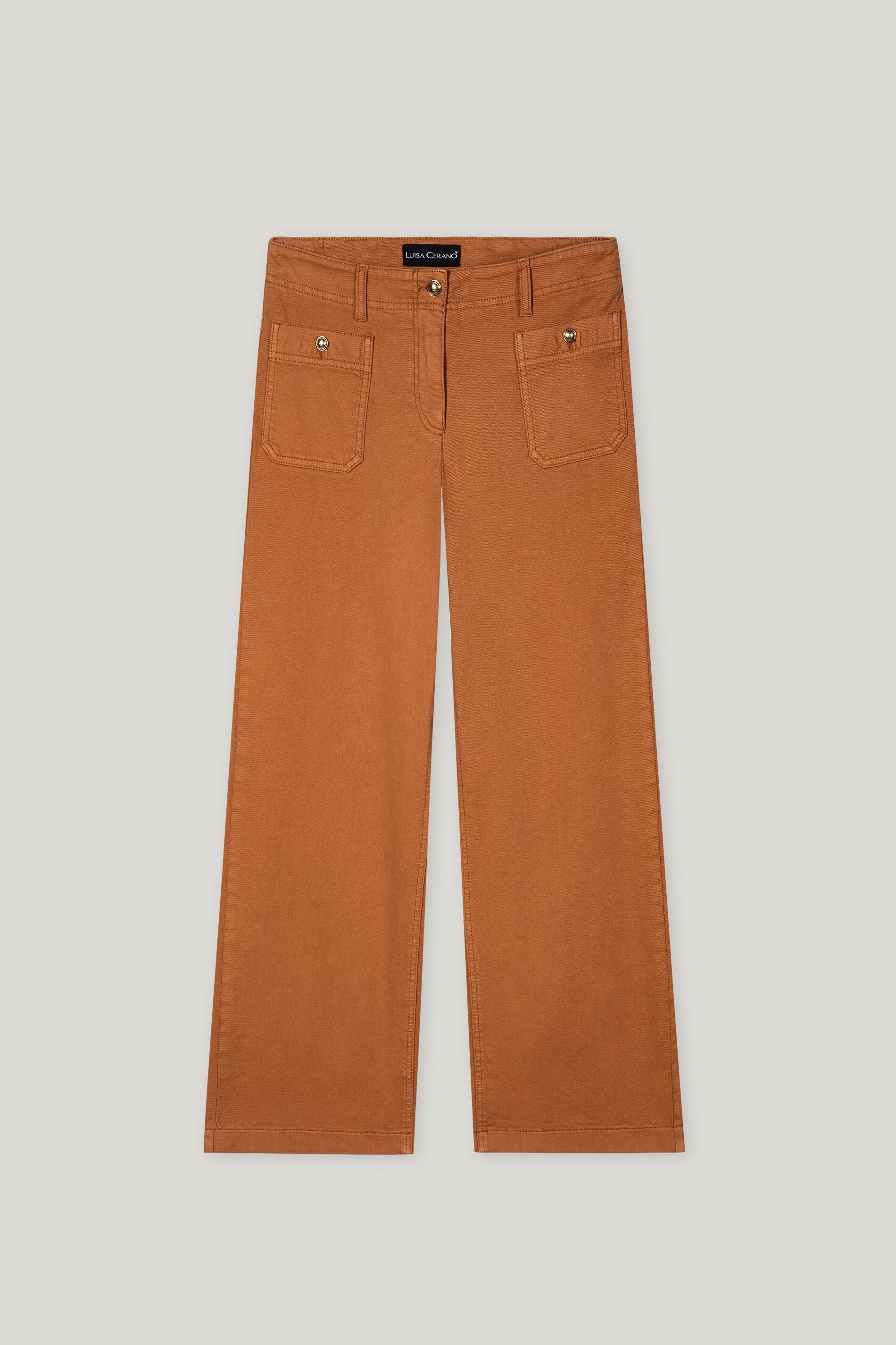 Authentic-Wideleg-Denim - cinnamon - lange Version | Artikel Front