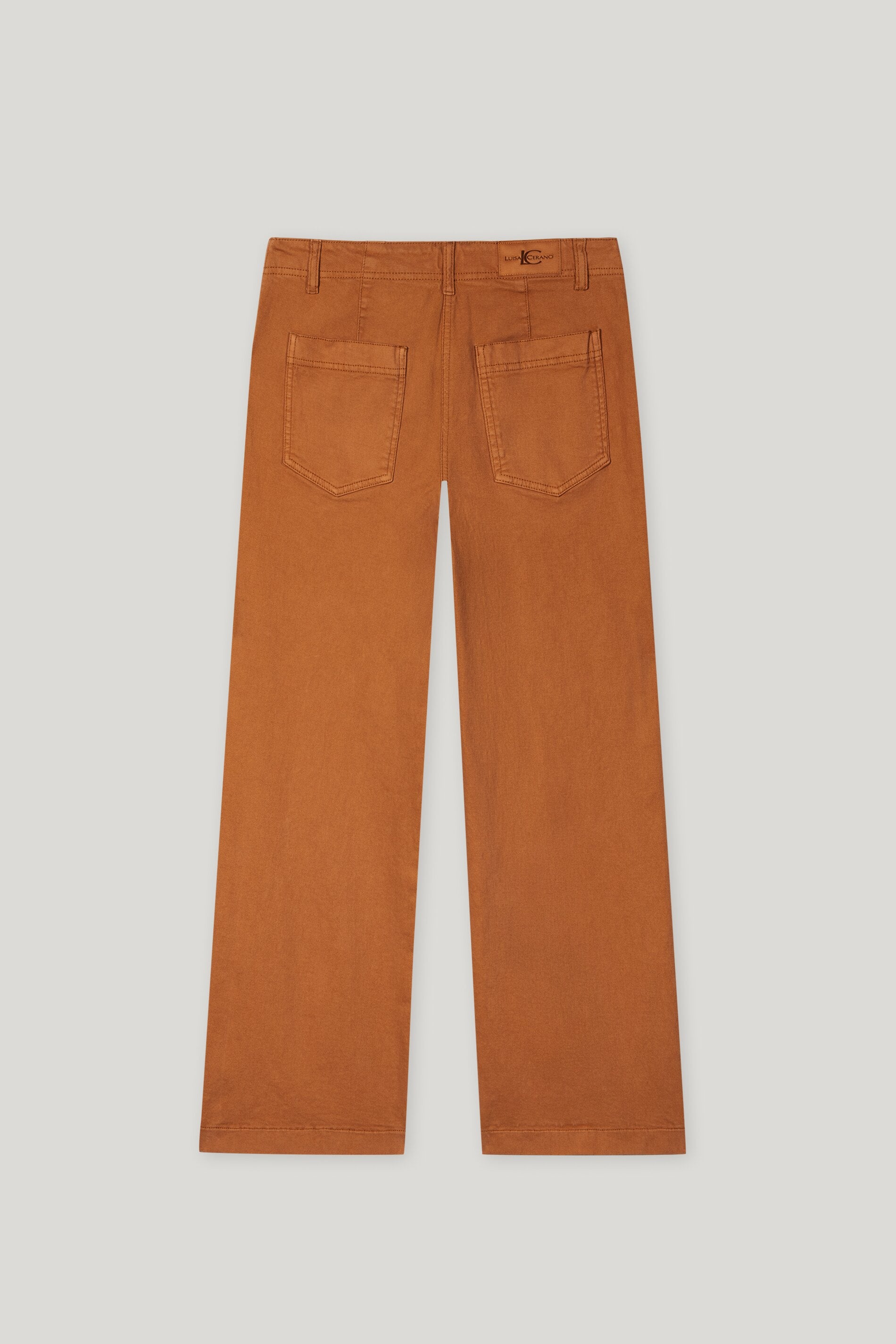 Authentic-Wideleg-Denim - cinnamon - lange Version | Artikel Rück