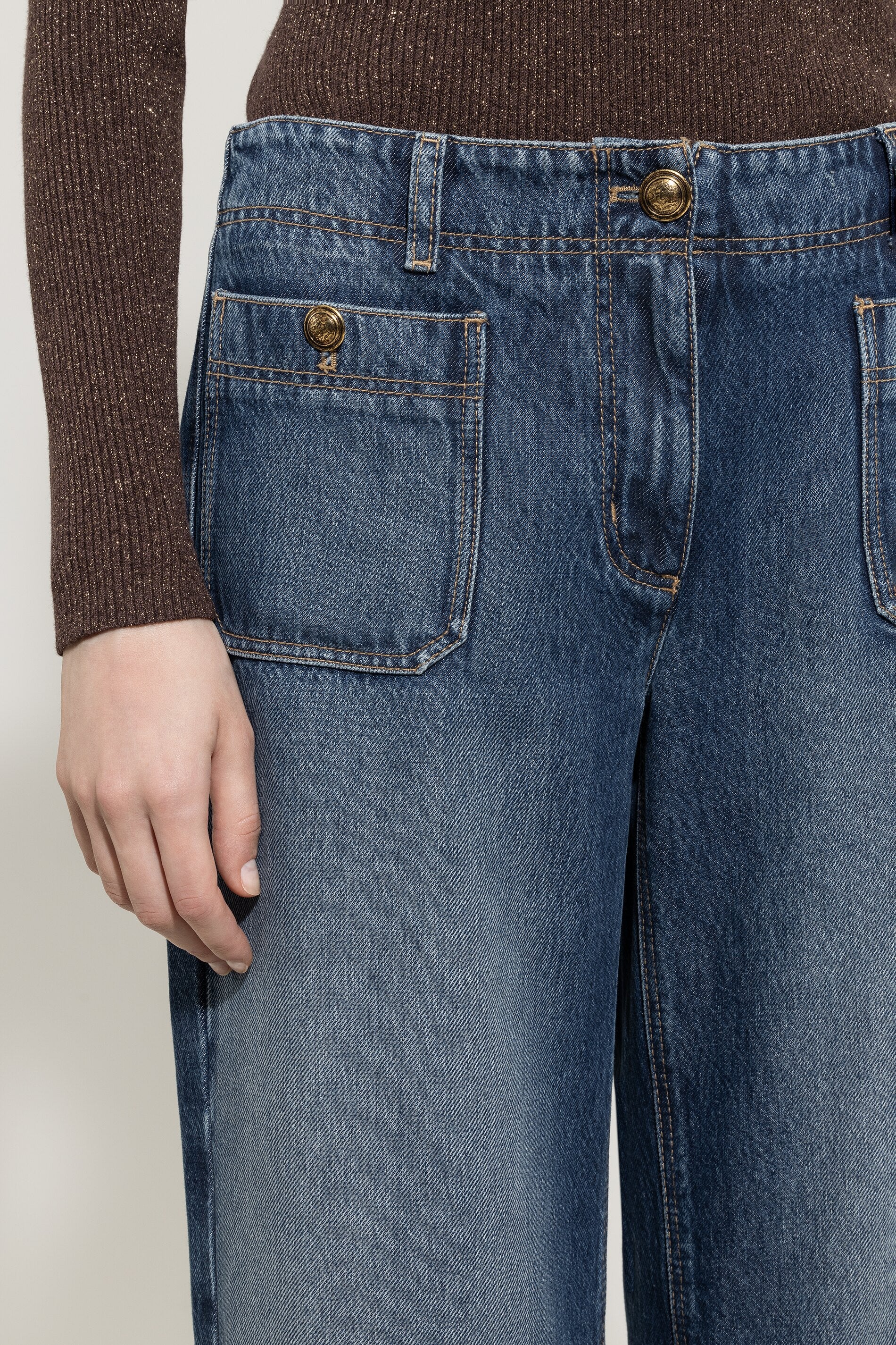 Wideleg-Tencel-Denim - denim blue - Standard | Model Detail