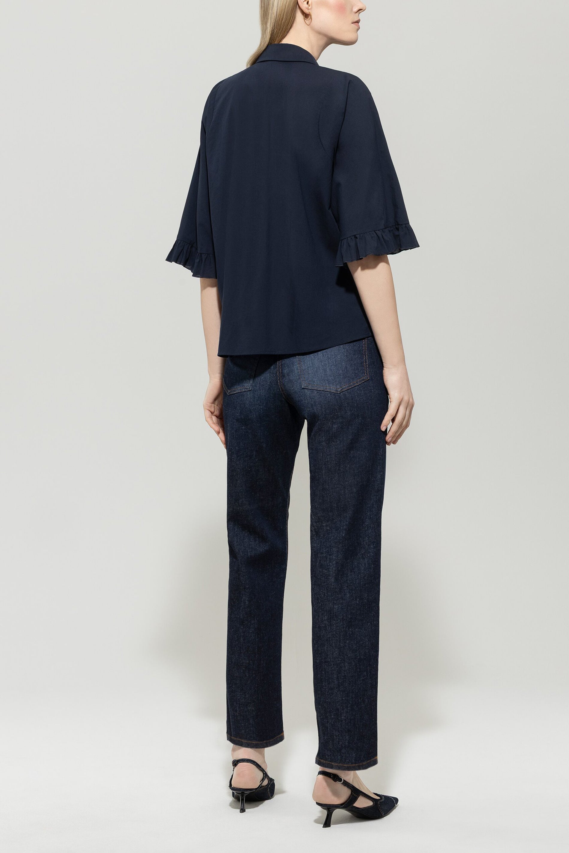 Straightleg-Blue-Denim - denim blue - Standard | Model Rück