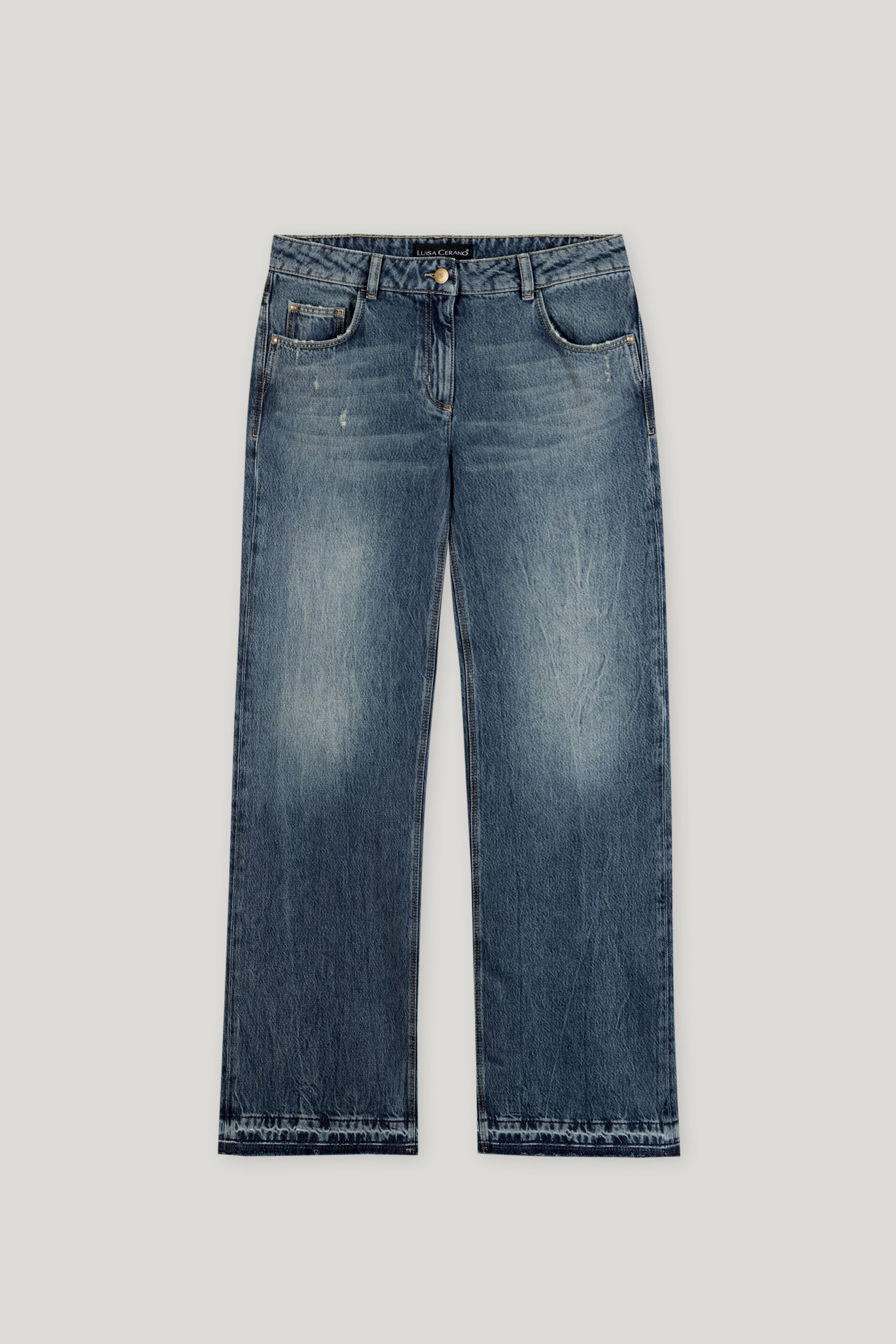 Wideleg-Tencel-Denim - denim blue - lange Version | Artikel Front