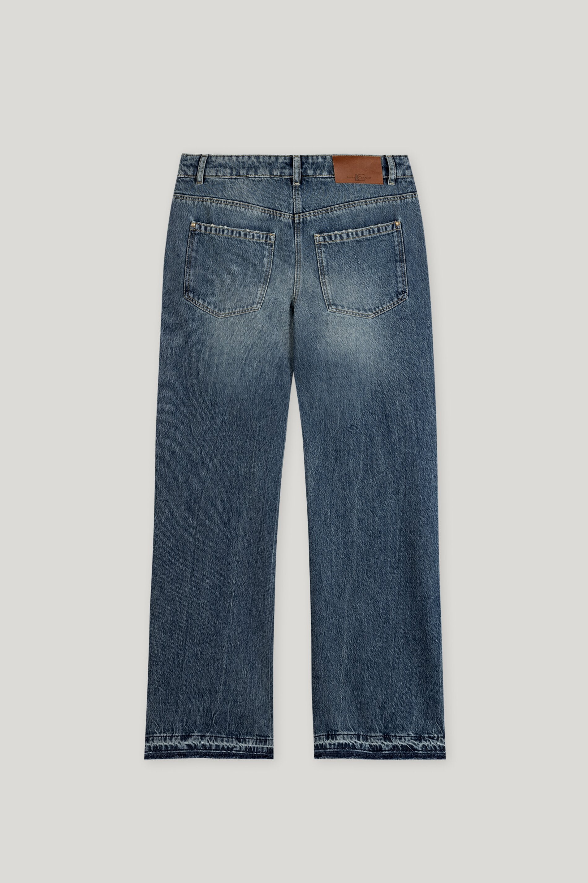 Wideleg-Tencel-Denim - denim blue - lange Version | Artikel Rück