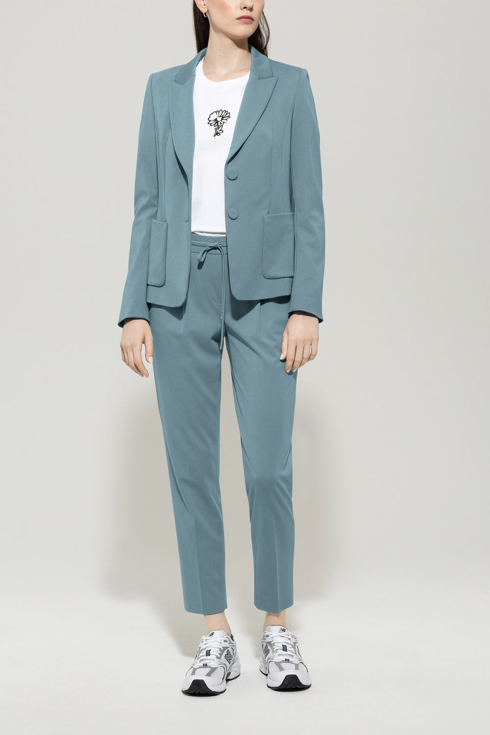 Joggpants made from Punto-Milano - grayish blue - Standard