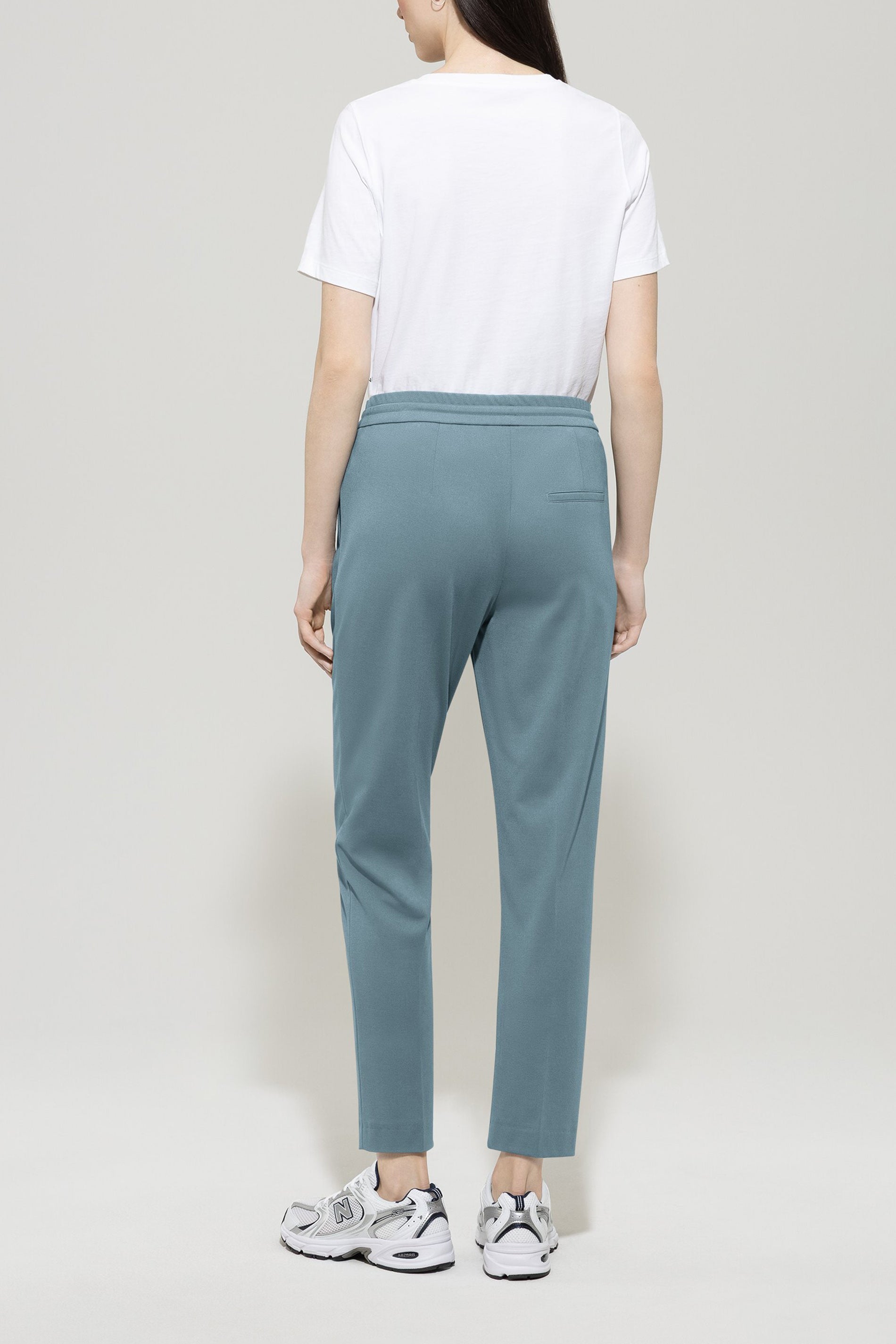 Joggpants aus Punto-Milano - greyish blue - Standard | Model Rück