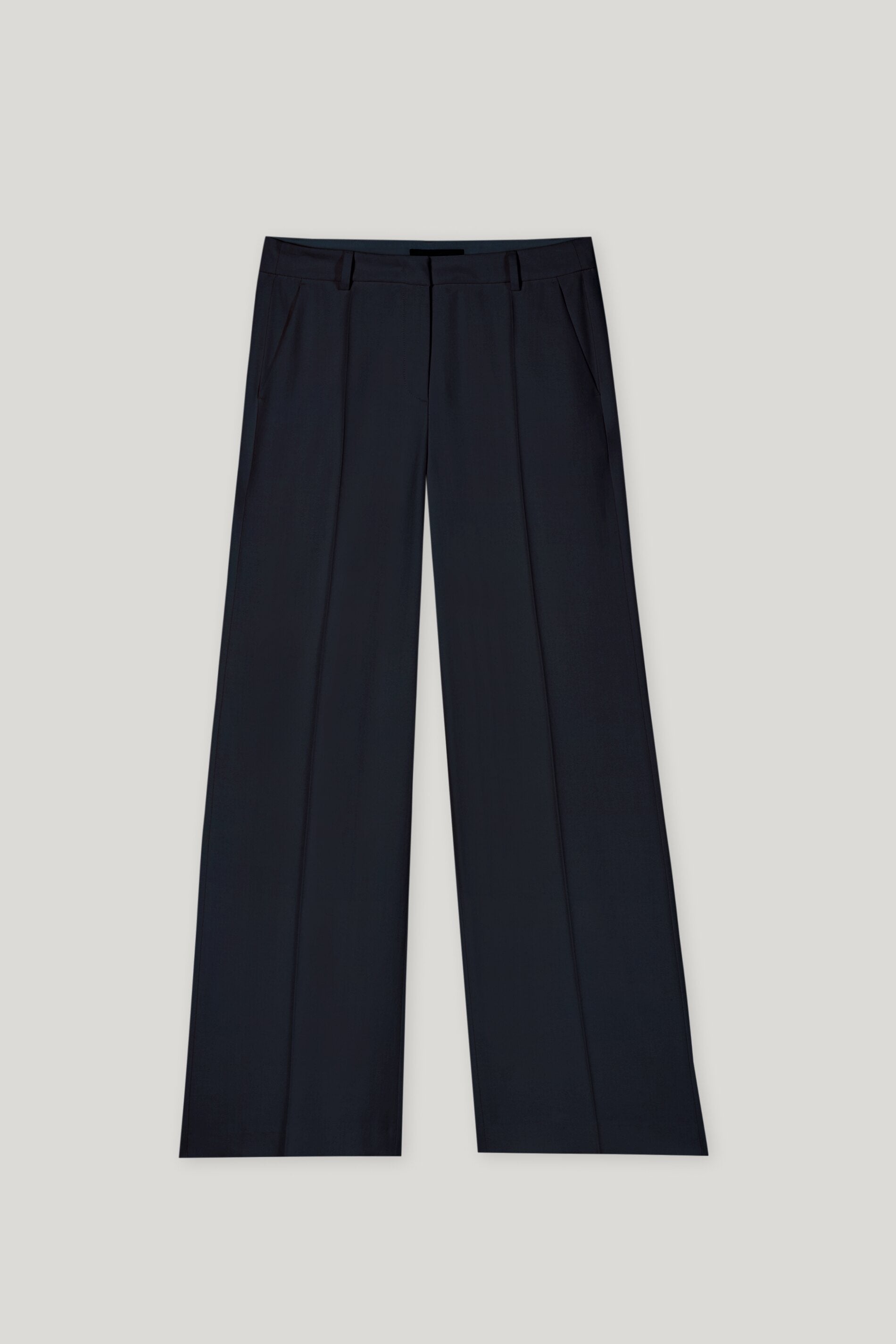Gabardine-Wideleg-Pants - dark blue - Standard | Artikel Front