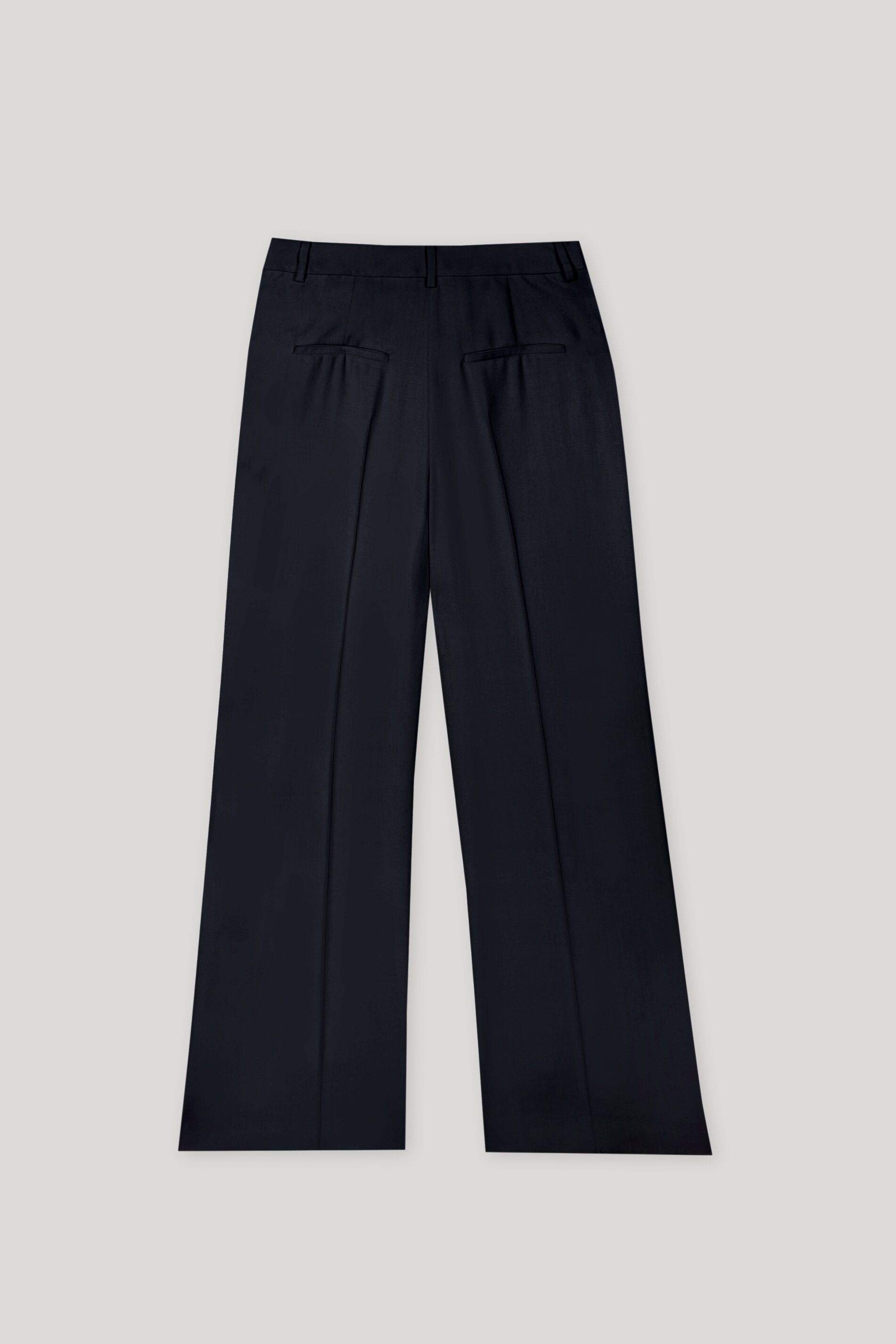 Gabardine-Wideleg-Pants - dark blue - Standard | Artikel Rück