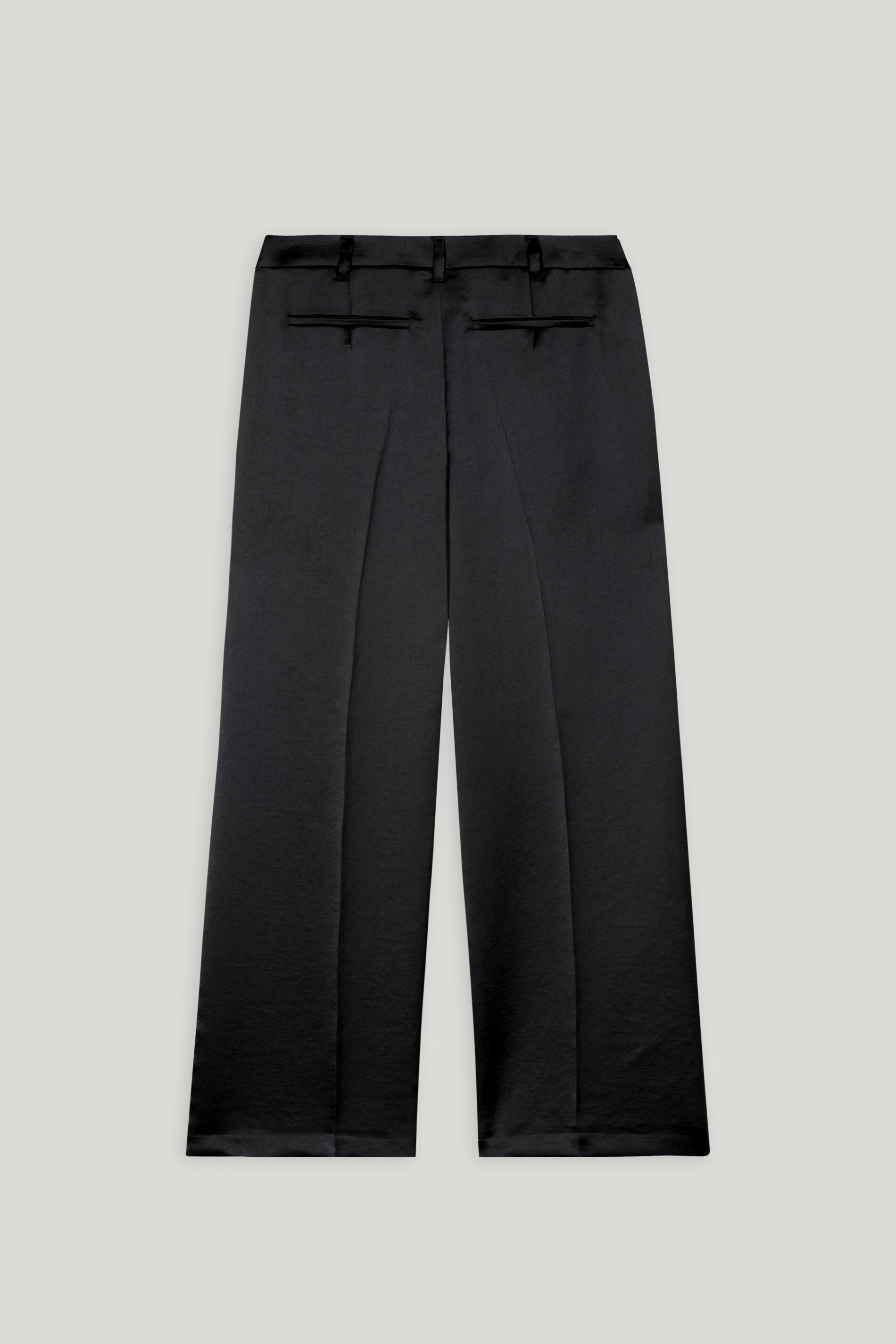 Wideleg-Pants mit Bundfalte - deep black - Standard | Artikel Rück