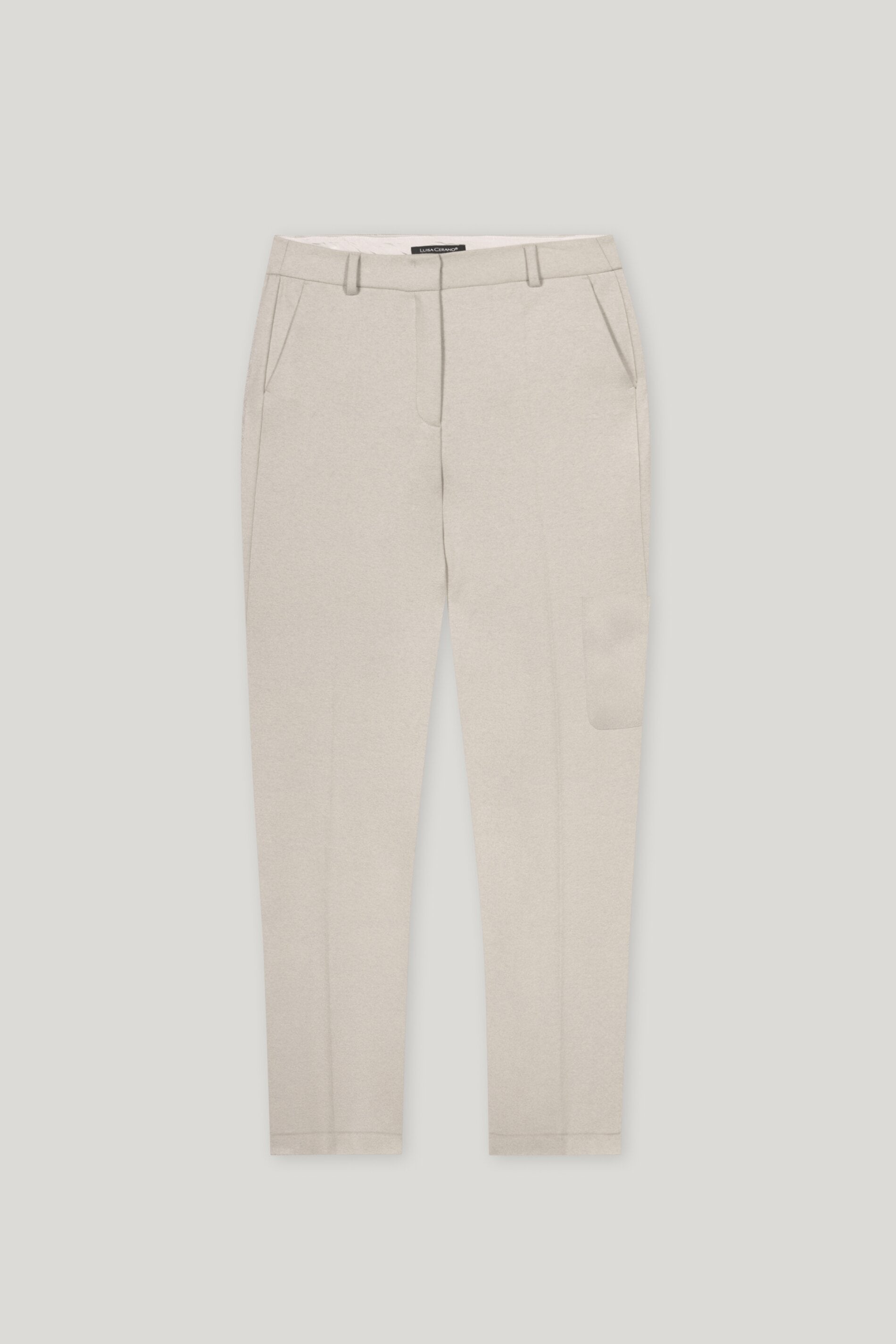 Tapered-Flanell-Joggpants - oyster - Standard | Artikel Front