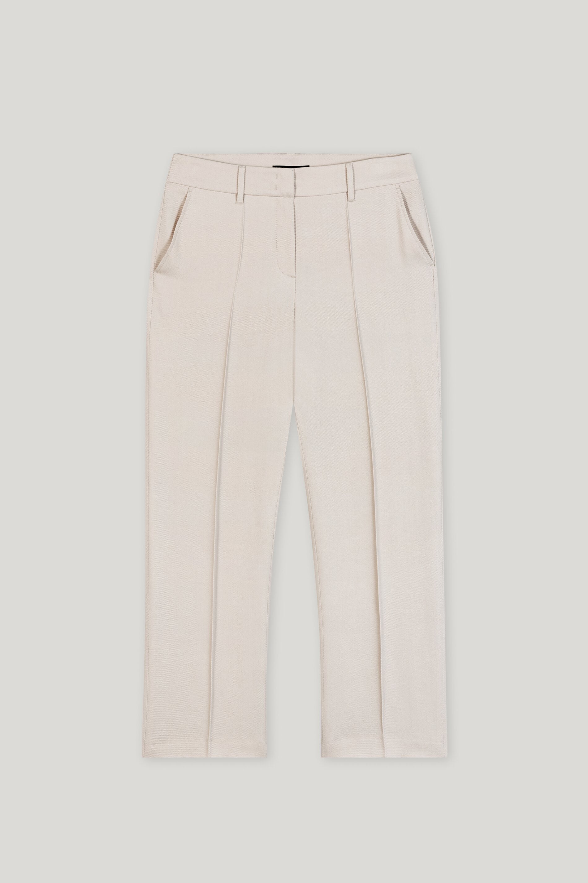 Gabardine-Tapered-Pants - silky cream - Standard | Artikel Front