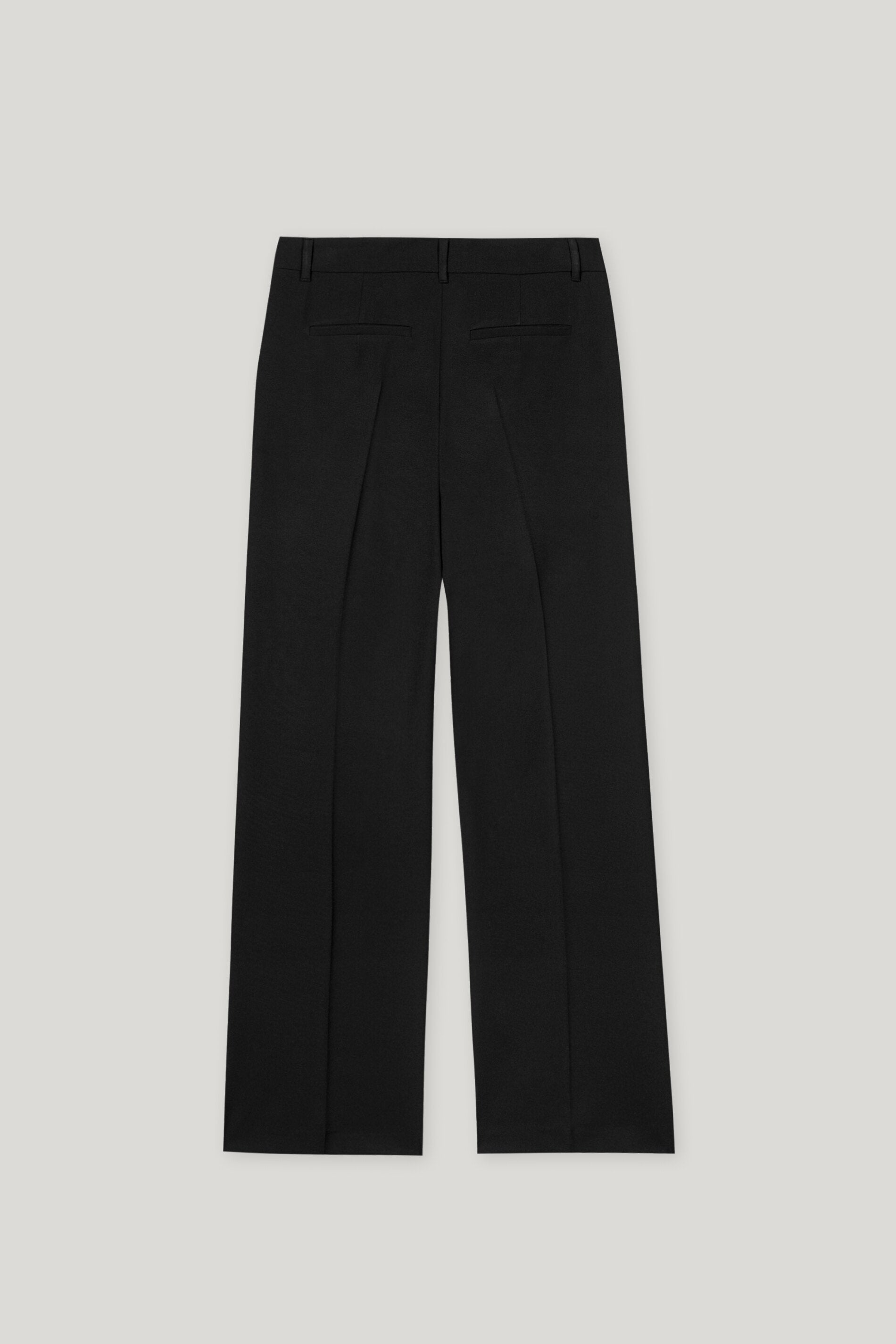 Wideleg-Pants mit Bundfalten - deep black - Standard | Artikel Rück