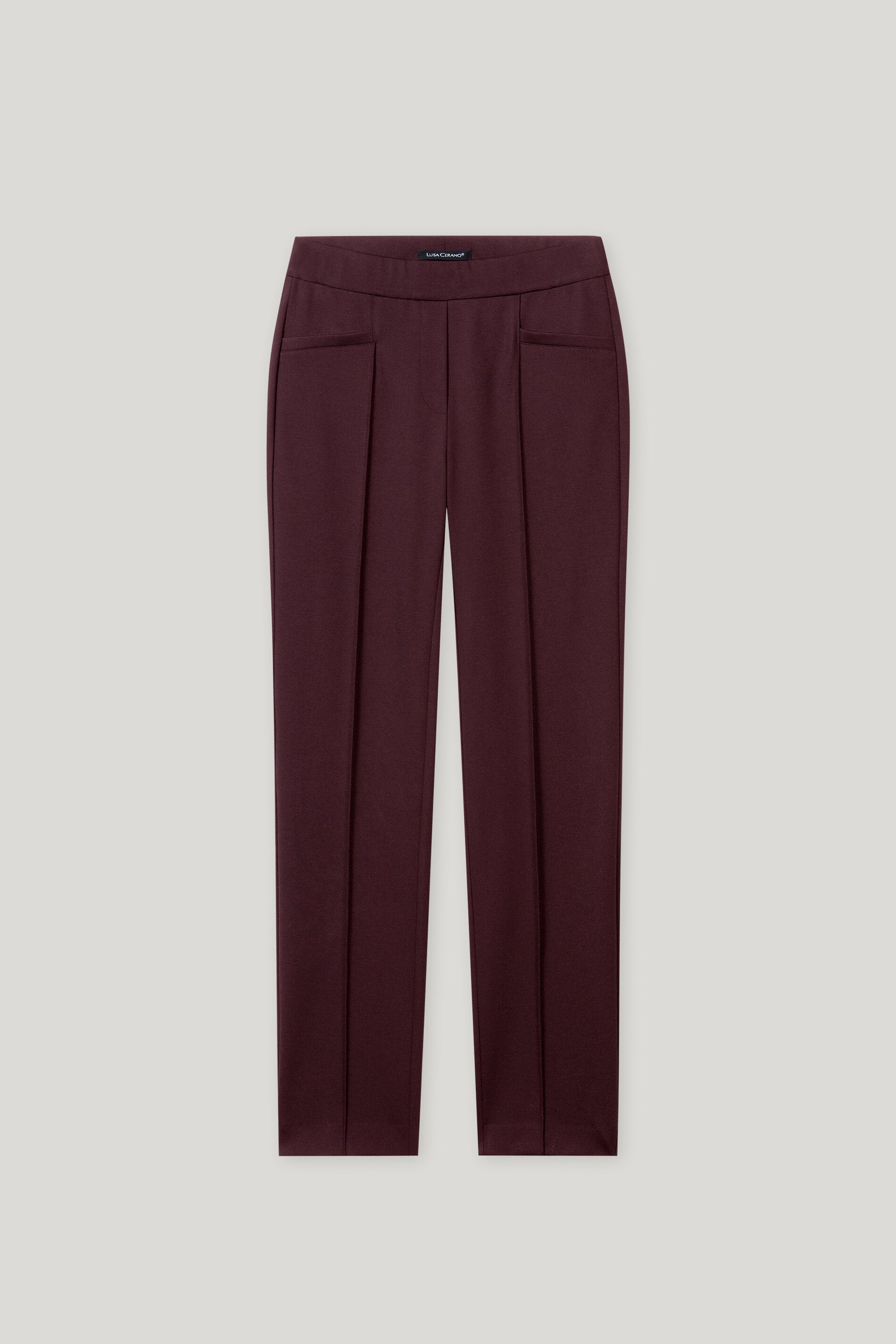 Joggpants aus Punto-Milano - burgundy - Standard | Artikel Front