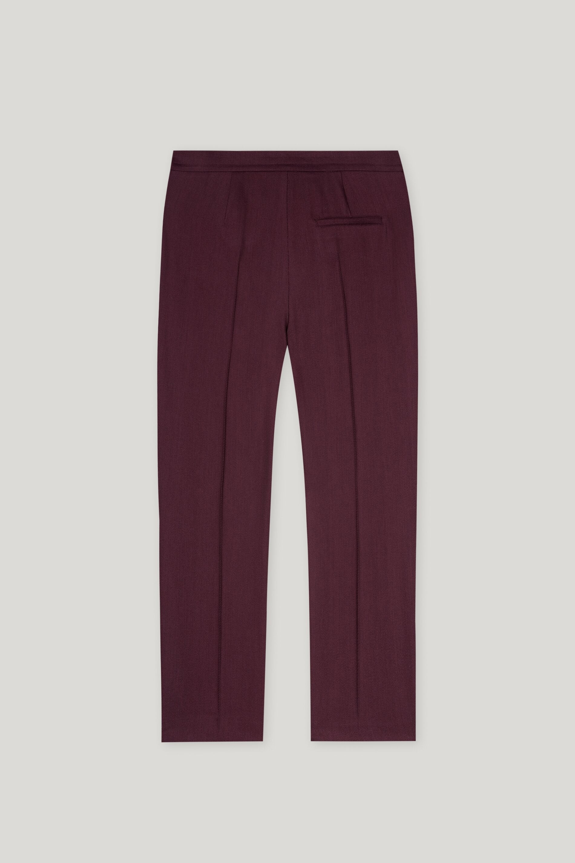 Tapered-Pants aus Punto-Milano - burgundy - Standard | Artikel Rück