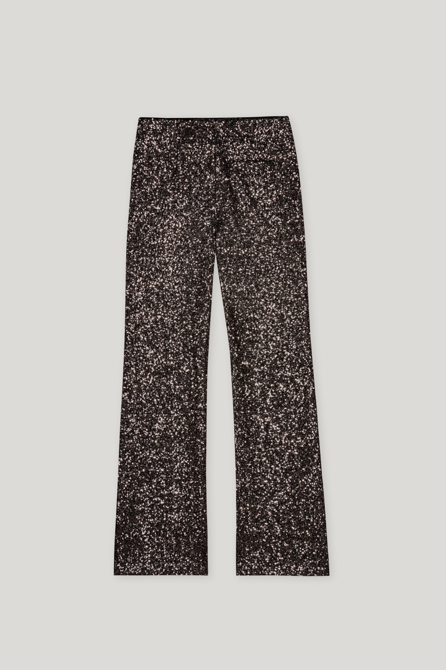 Flared-Pants mit Pailletten - urban grey - Standard | Artikel Rück