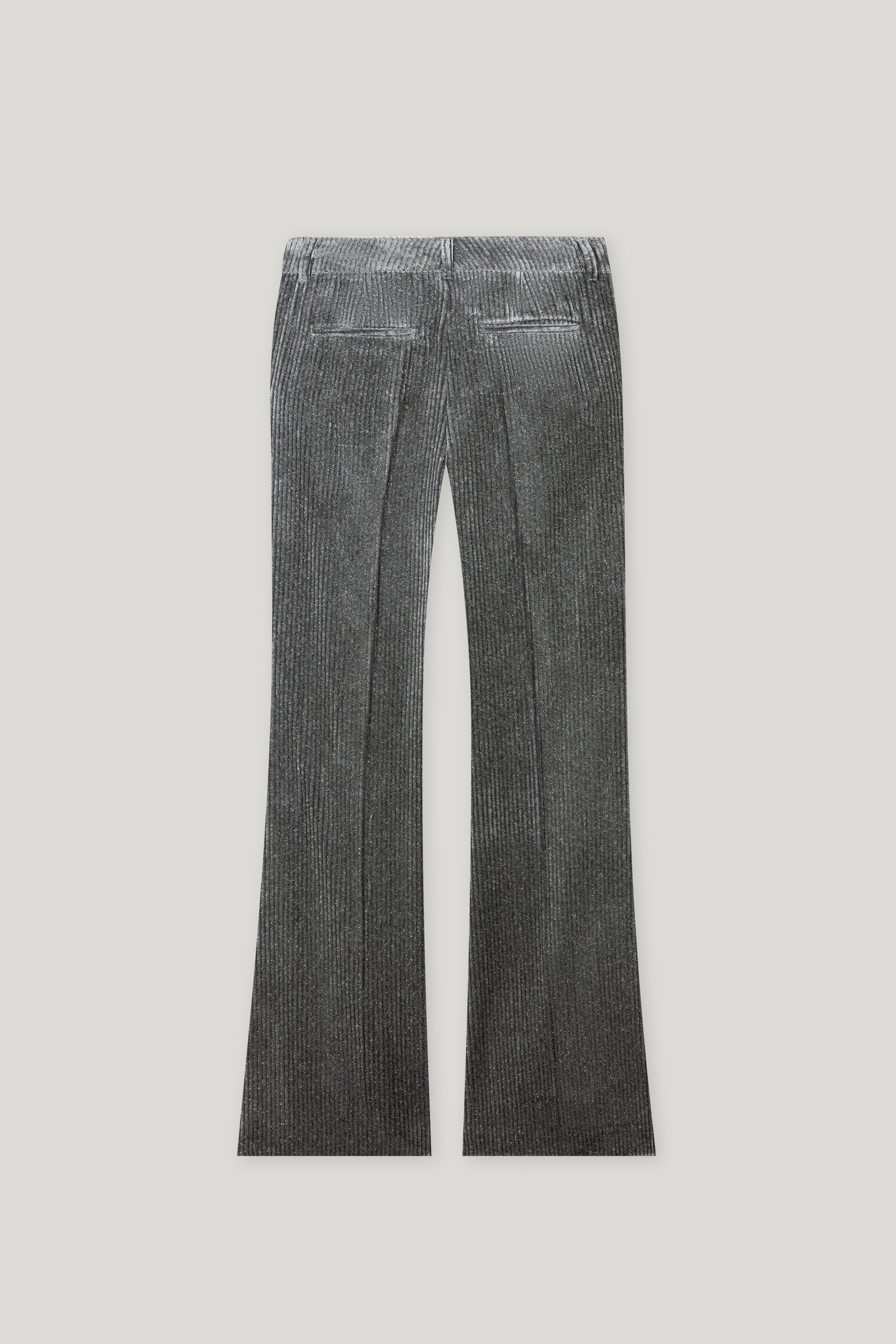Flared-Glitzer-Cord-Pants - urban grey - Standard | Artikel Rück