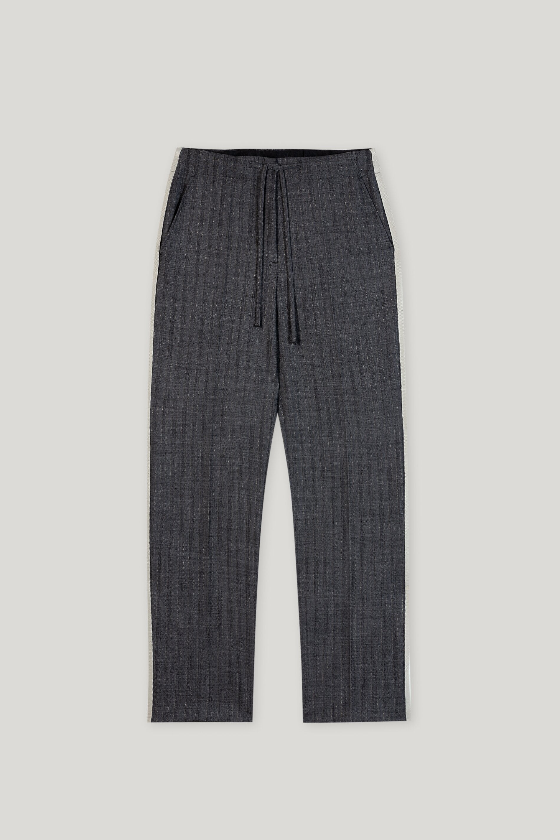 Pinstripe-Straight-Joggpants - multi - mit Band | Artikel Front