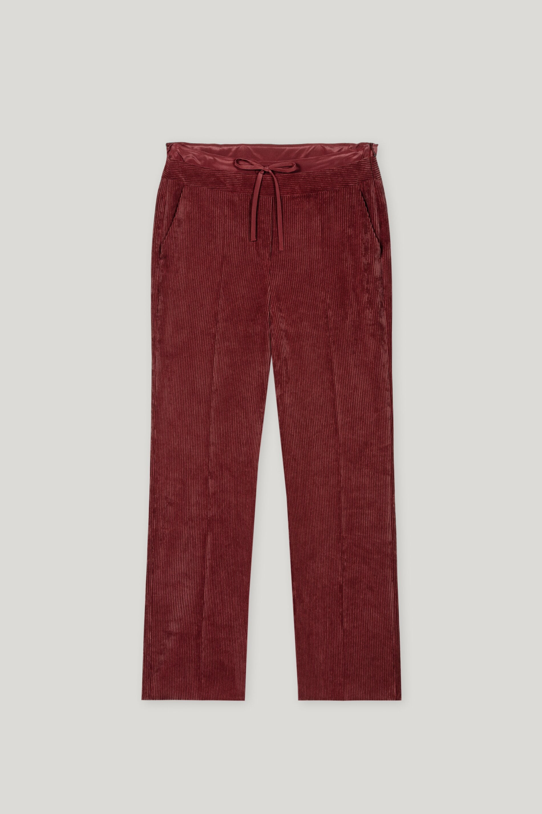 Cord-Wideleg-Joggpants - berry red - Standard | Artikel Front