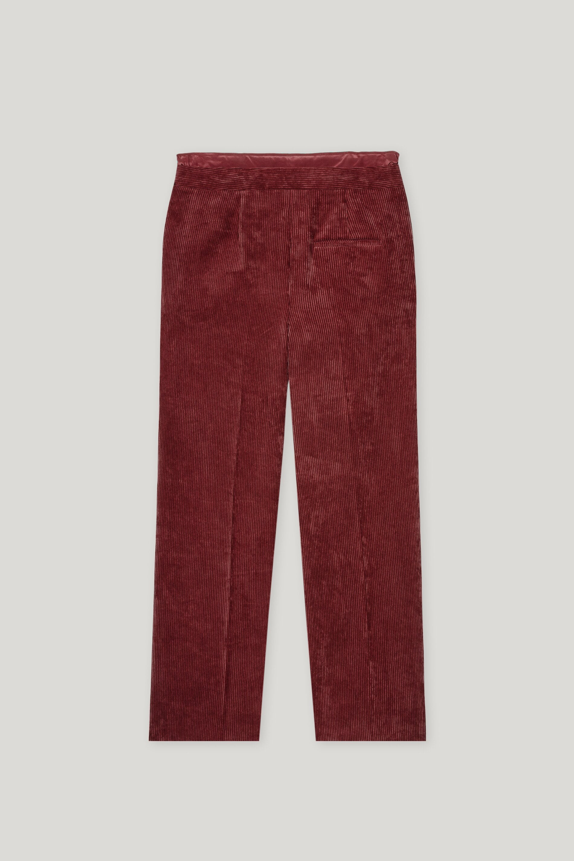 Cord-Wideleg-Joggpants - berry red - Standard | Artikel Rück