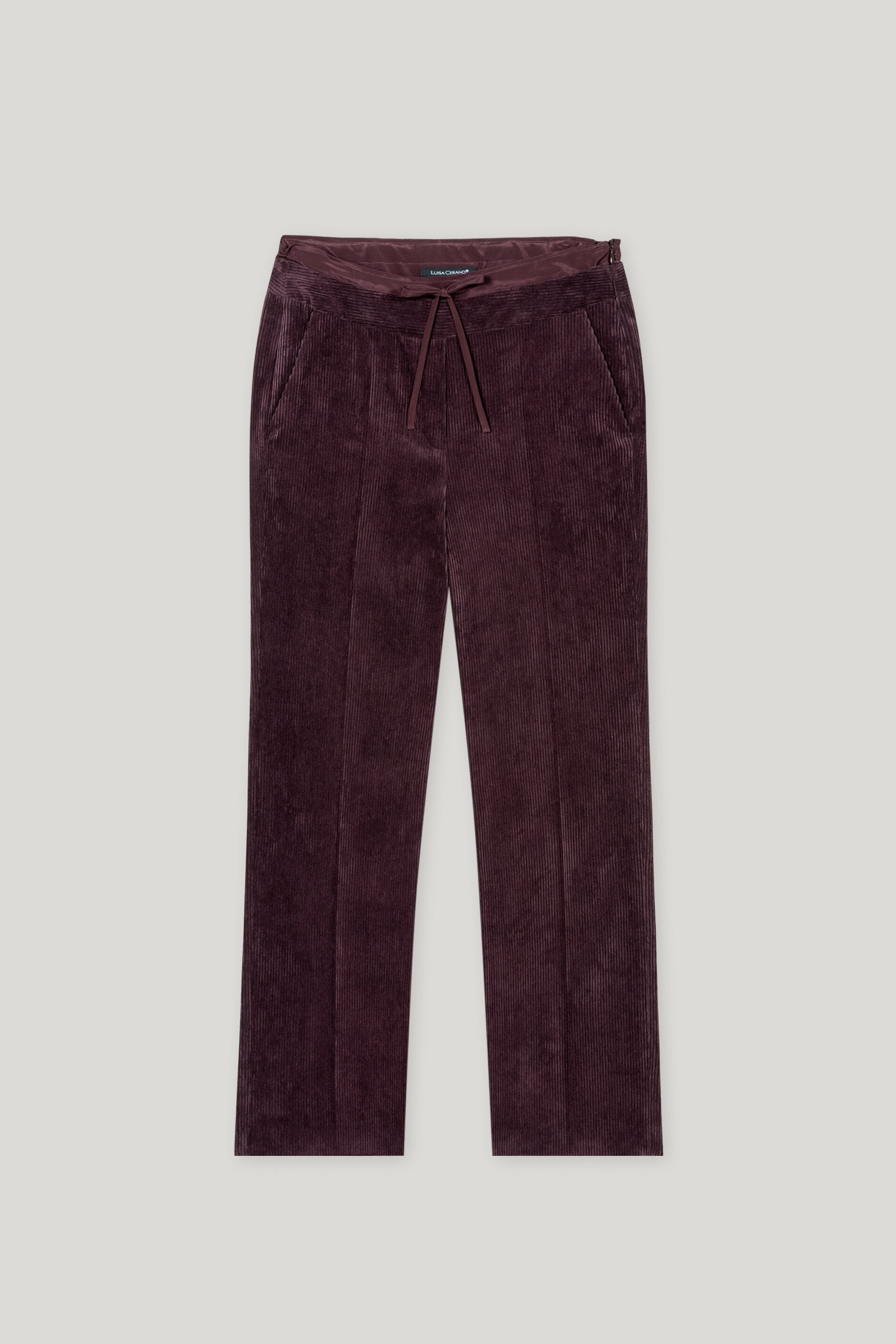 Cord-Wideleg-Joggpants - burgundy - Standard | Artikel Front